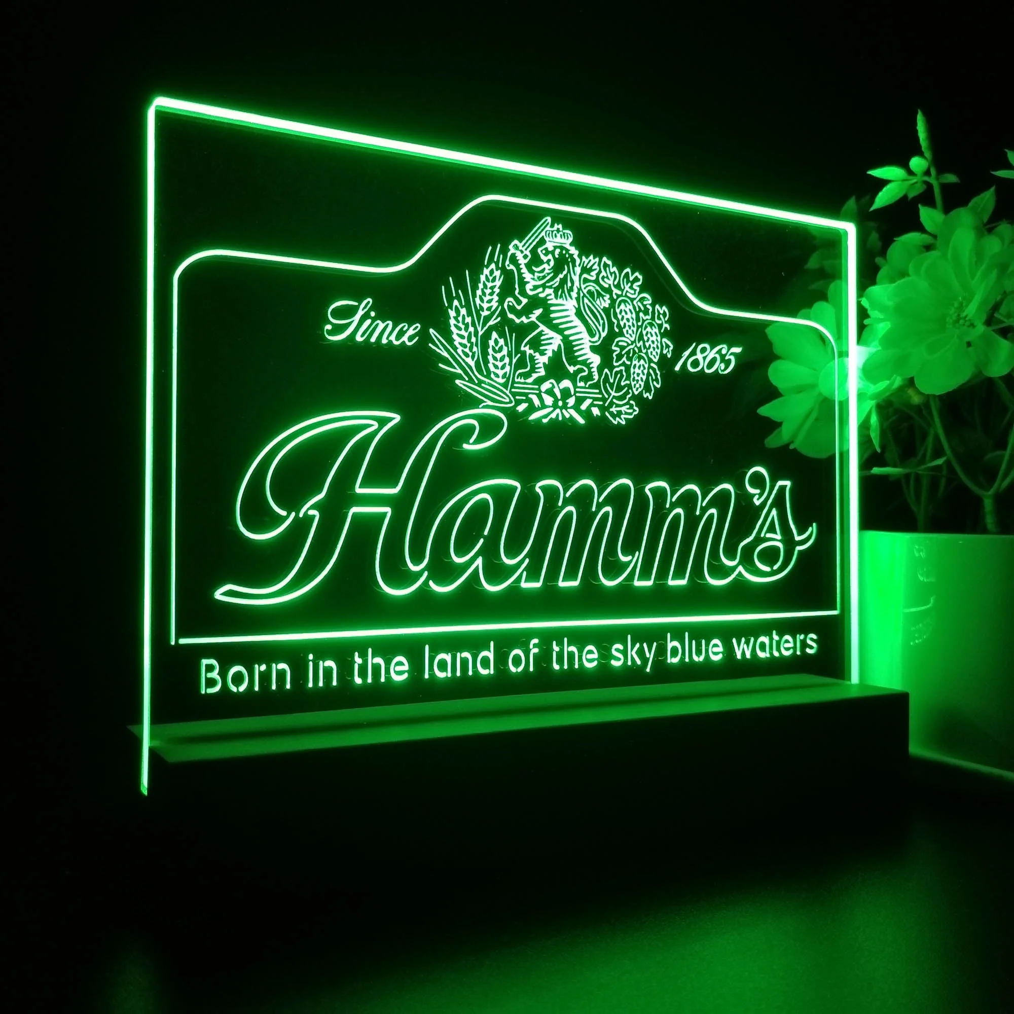 Hamm's Beer Since 1865 Neon Sign Pub Bar Lamp - Image 5