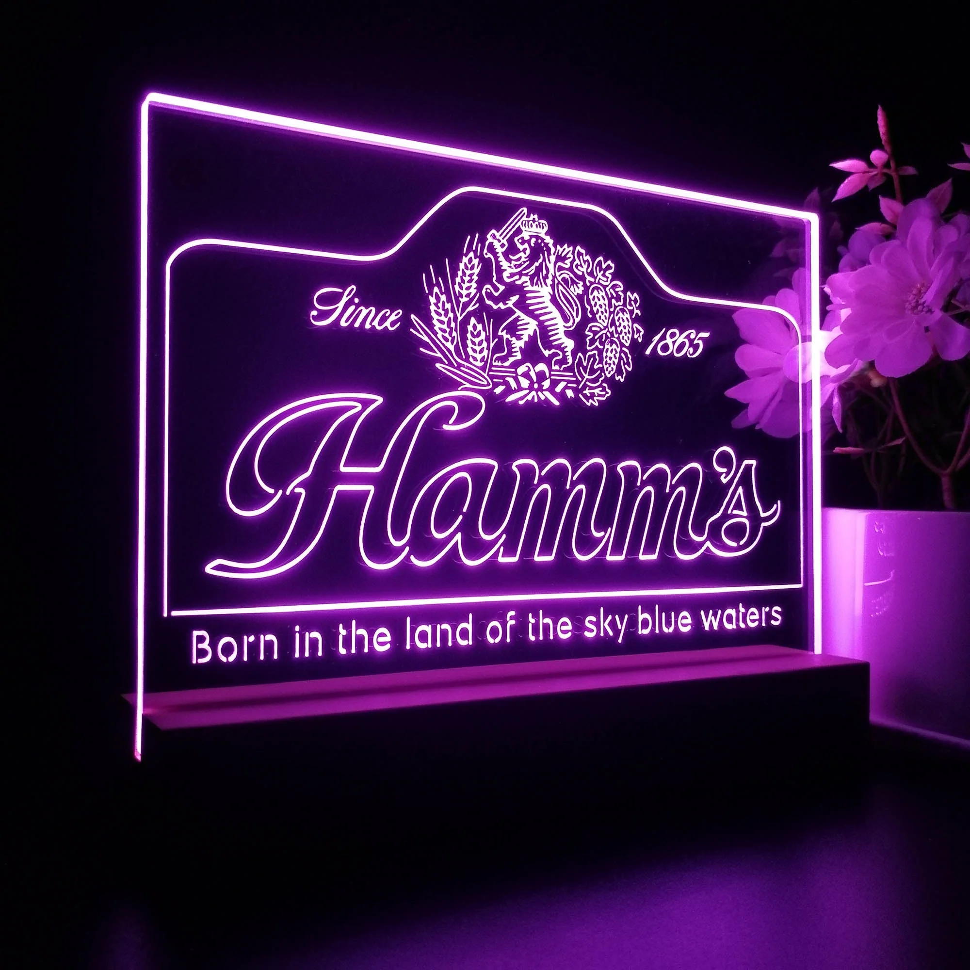 Hamm's Beer Since 1865 Neon Sign Pub Bar Lamp - Image 6