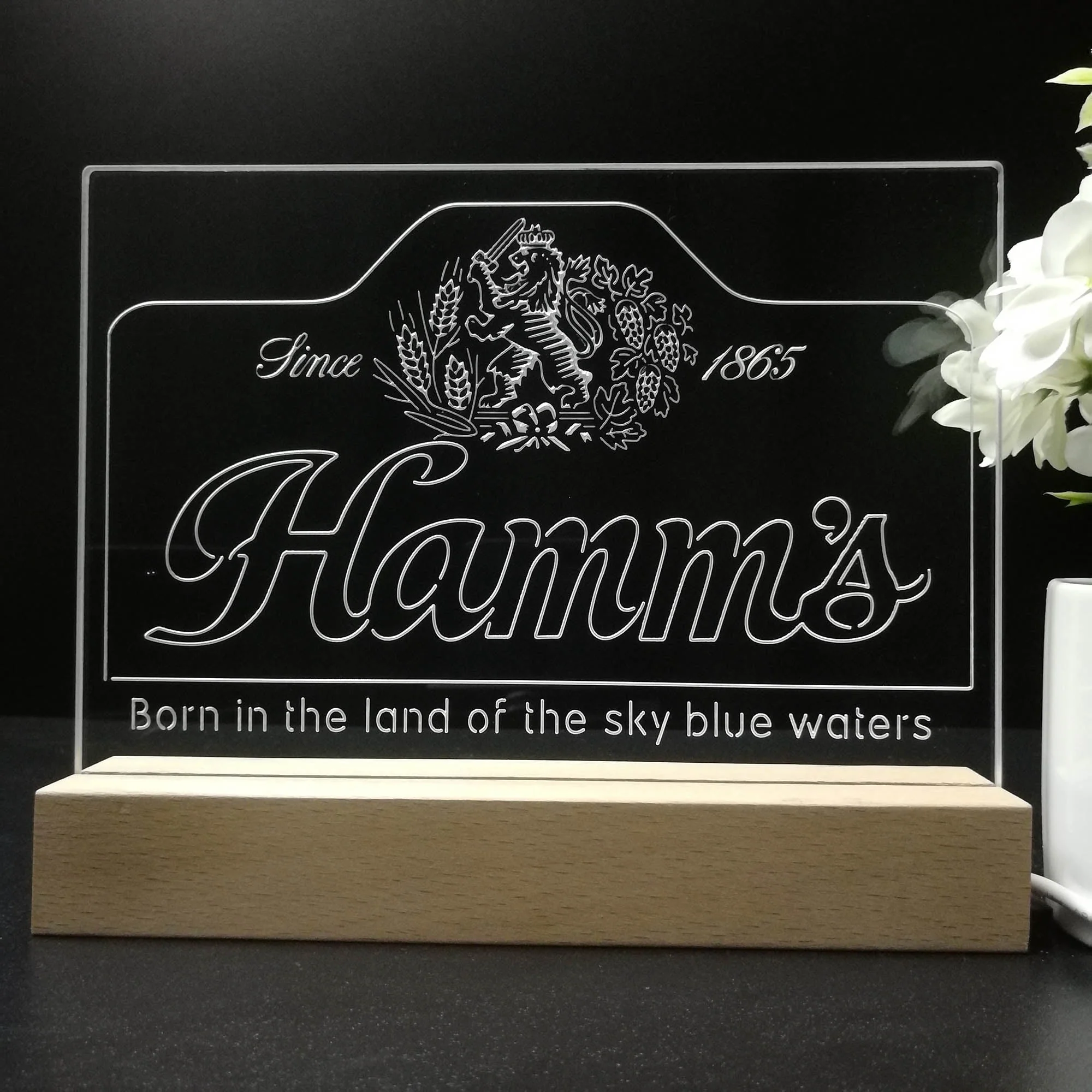 Hamm's Beer Since 1865 Neon Sign Pub Bar Lamp - Image 8