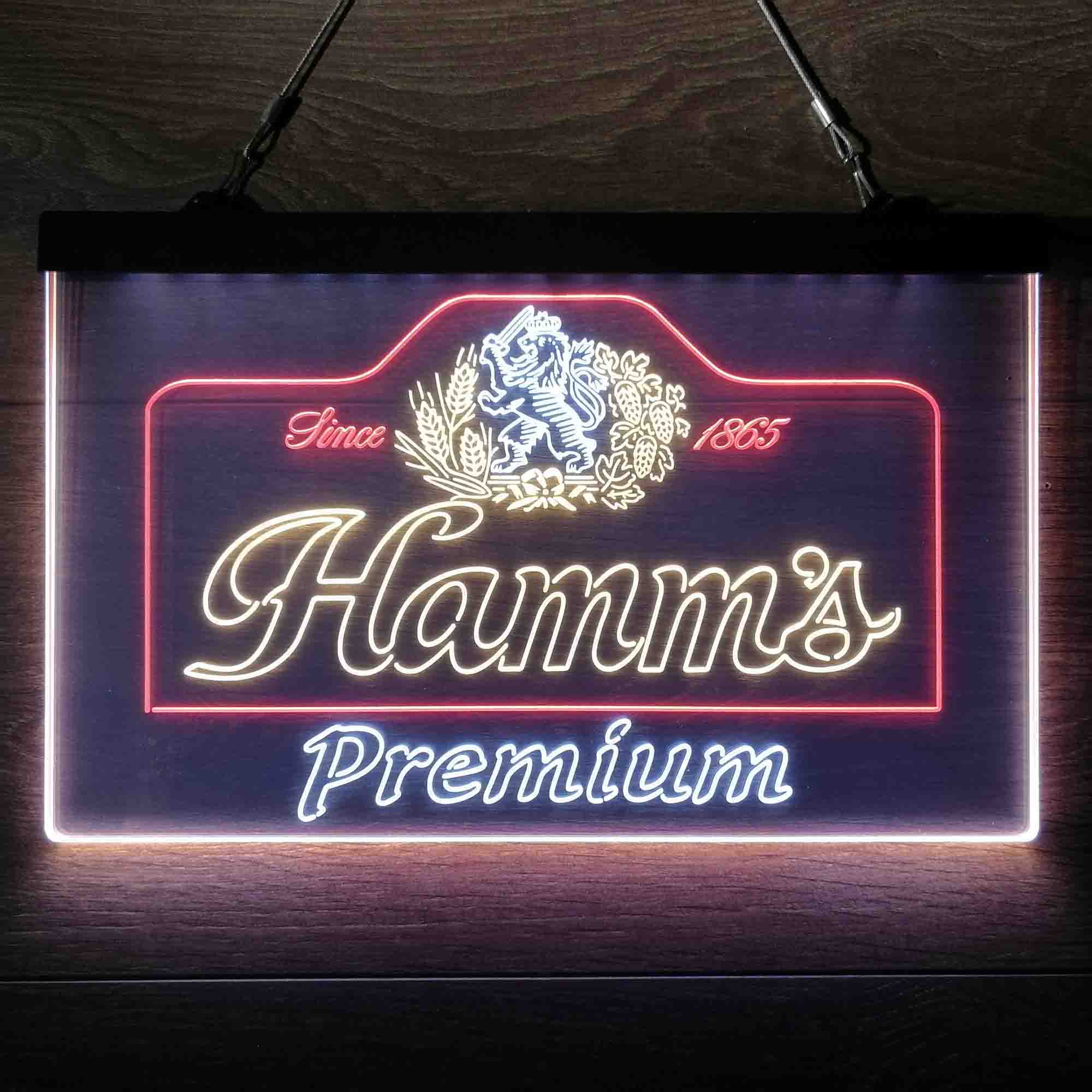 Hamm's Est 1865 Neon 3-Color LED Sign - Image 8