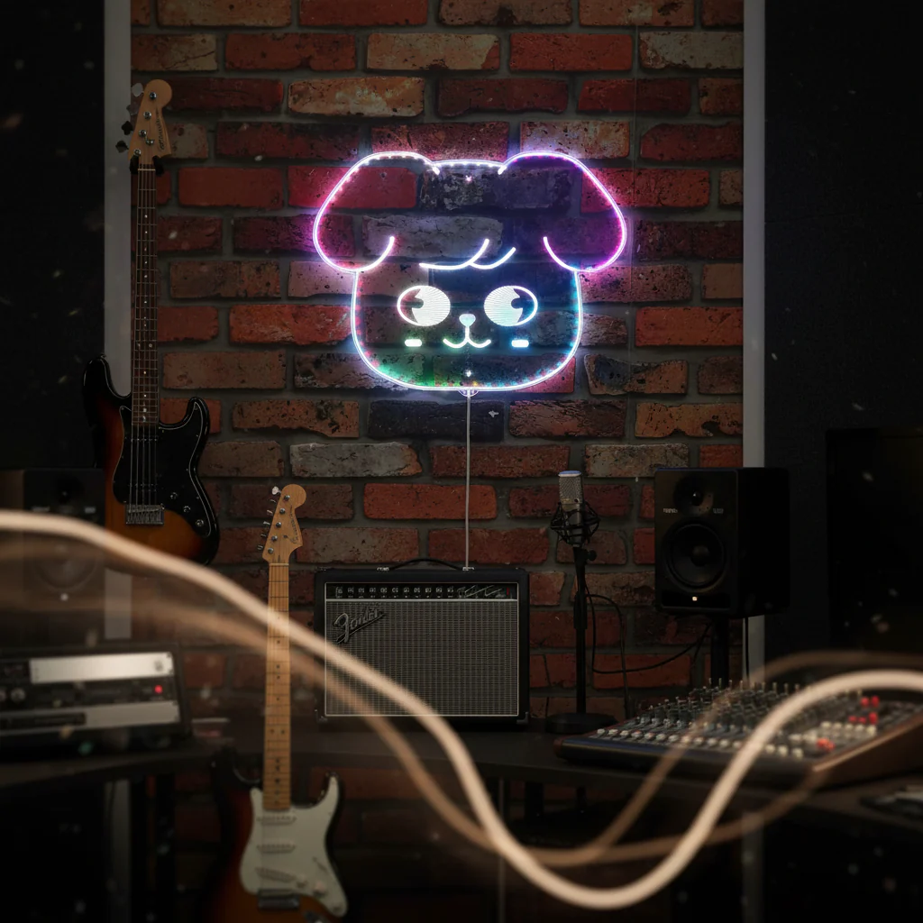 Hard Rock Cafe Neon LED Sign with Dynamic RGB Colors - Image 14