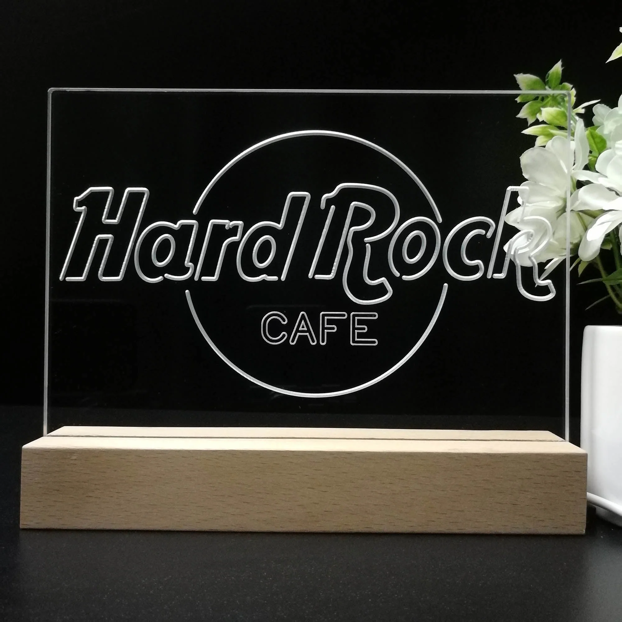 Hard Rock Café Restaurant Neon Sign Pub Bar Lamp - Image 8
