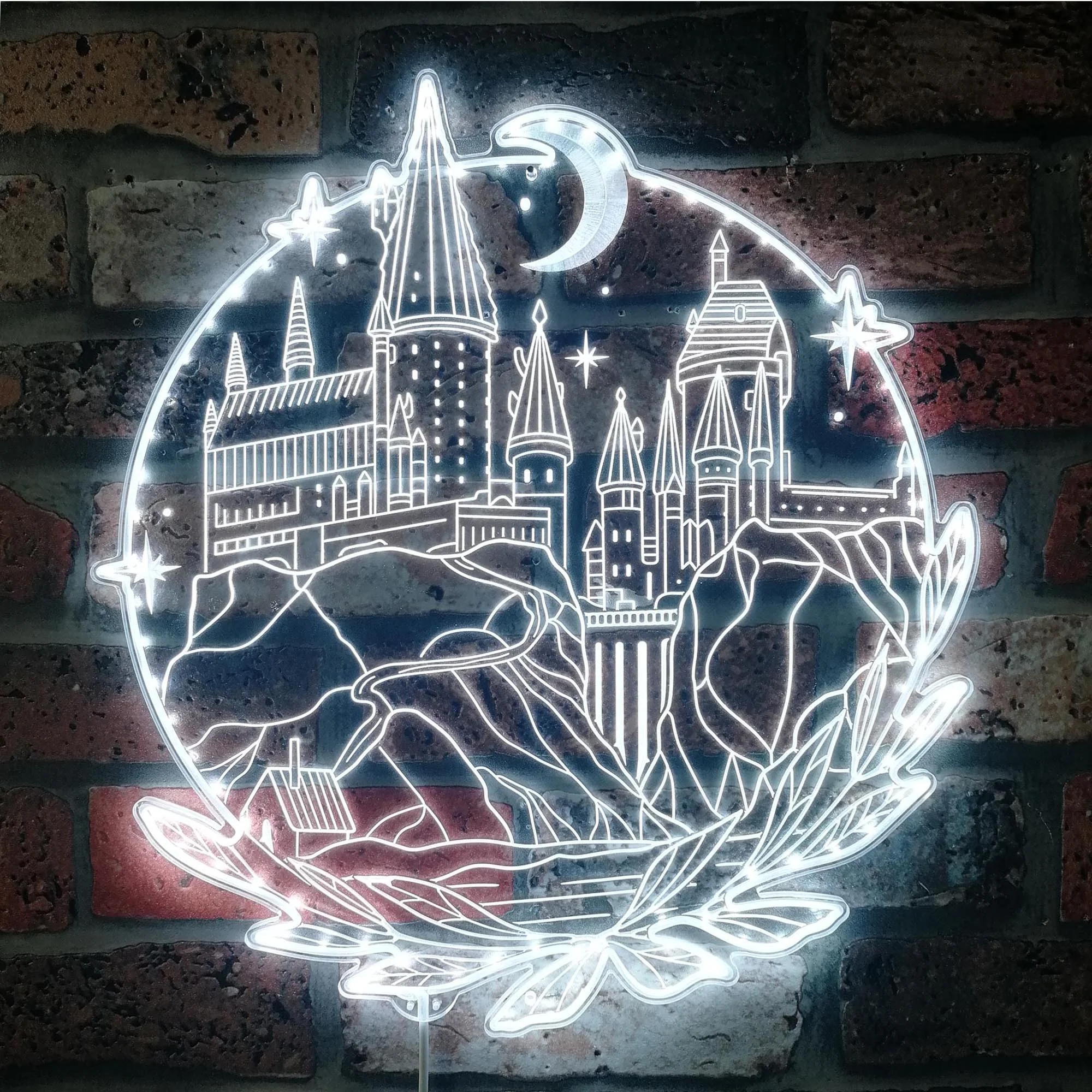 Harry Potter Hogwarts Castle Neon LED Sign with Dynamic RGB Colors - Image 6