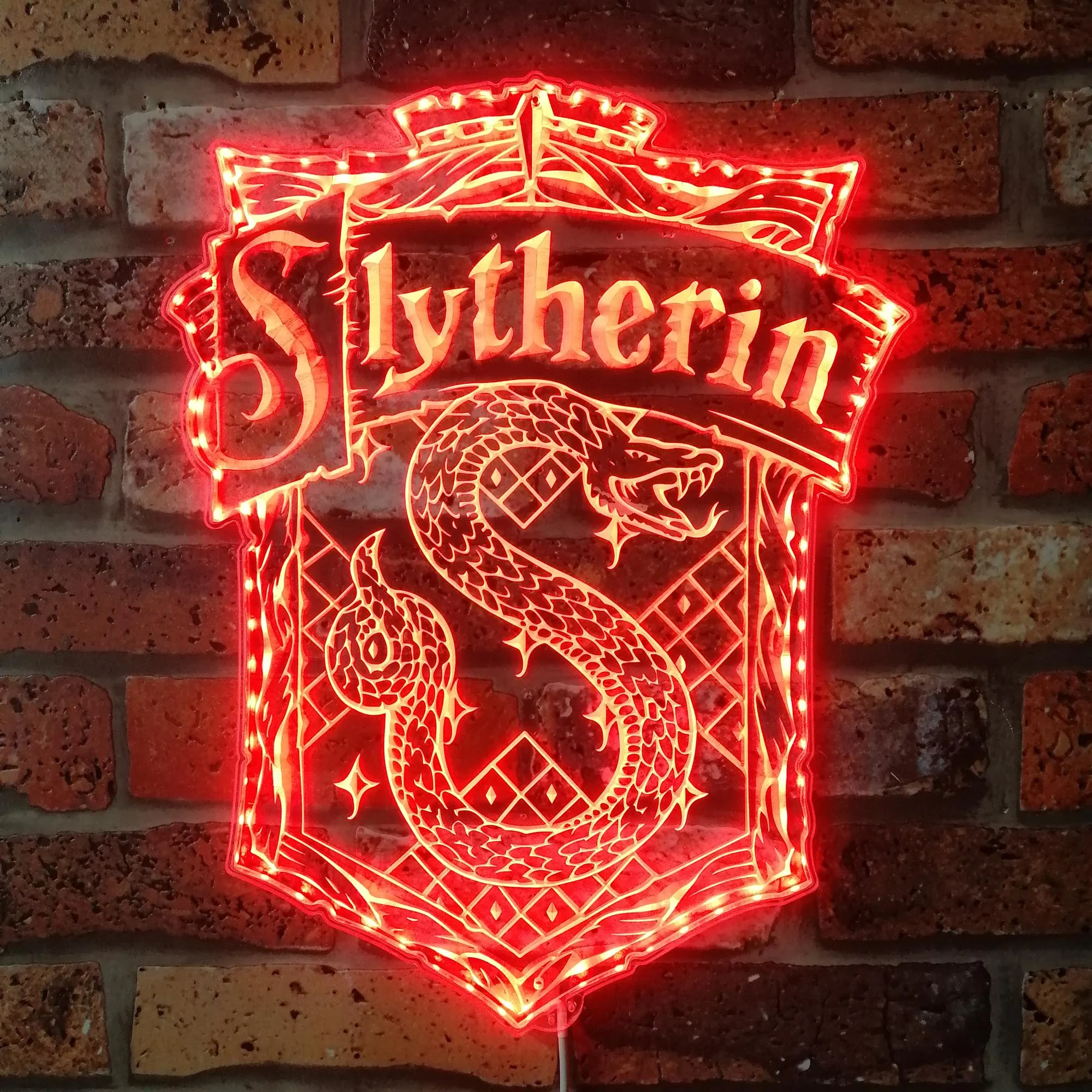 Harry Potter Slytherin Neon LED Sign with Dynamic RGB Colors - Image 3