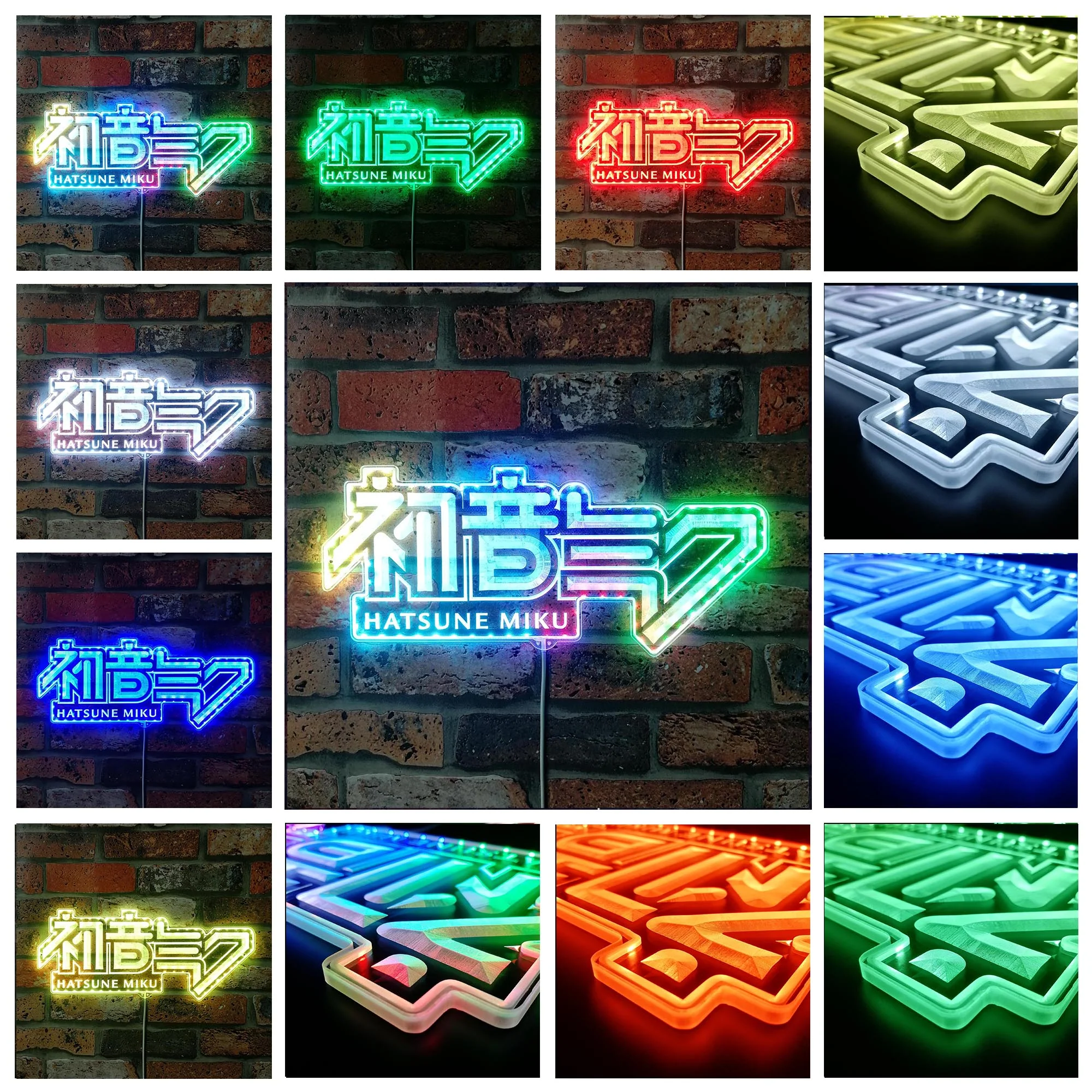 Hatsune Miku Neon LED Sign with Dynamic RGB Colors - Image 3