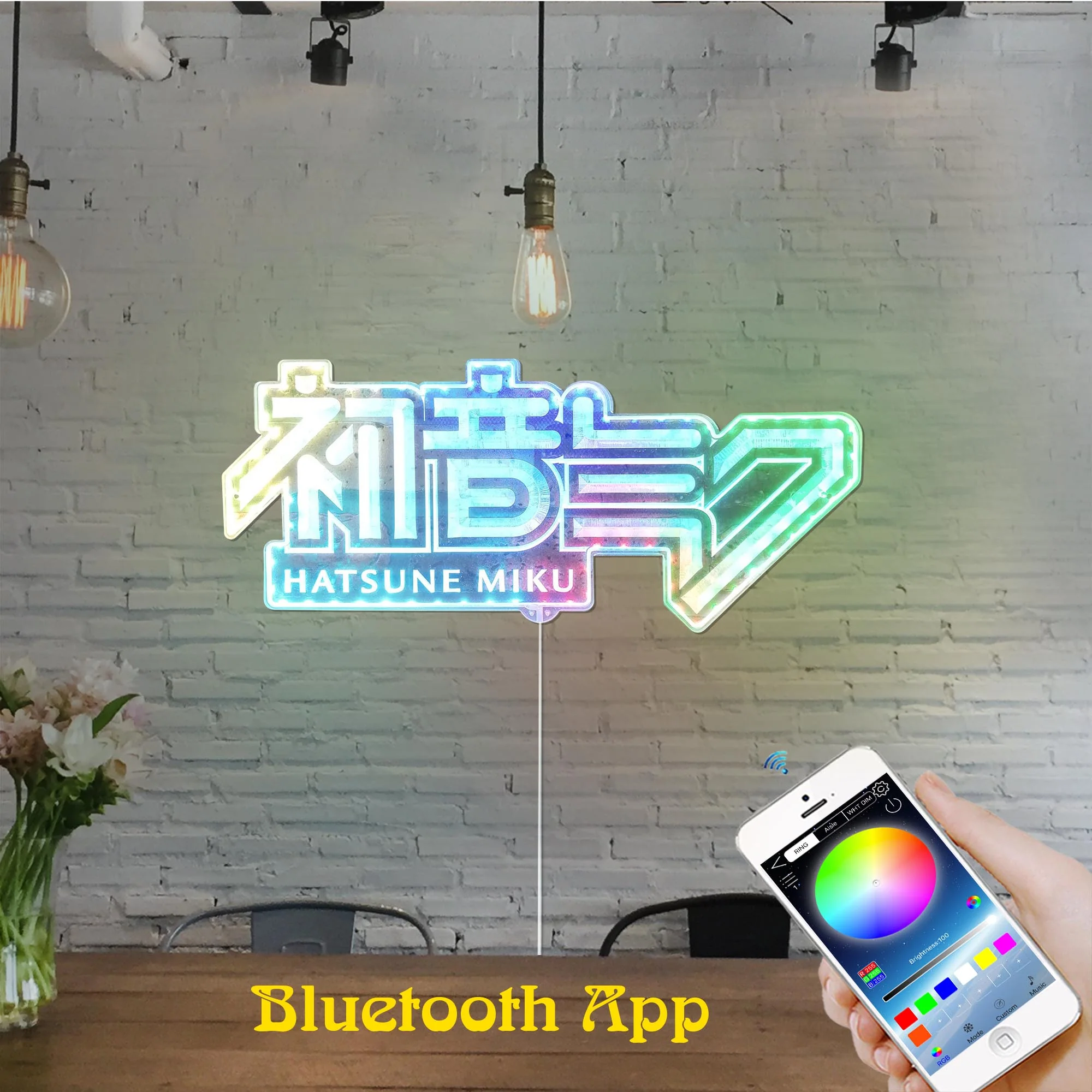 Hatsune Miku Neon LED Sign with Dynamic RGB Colors - Image 7
