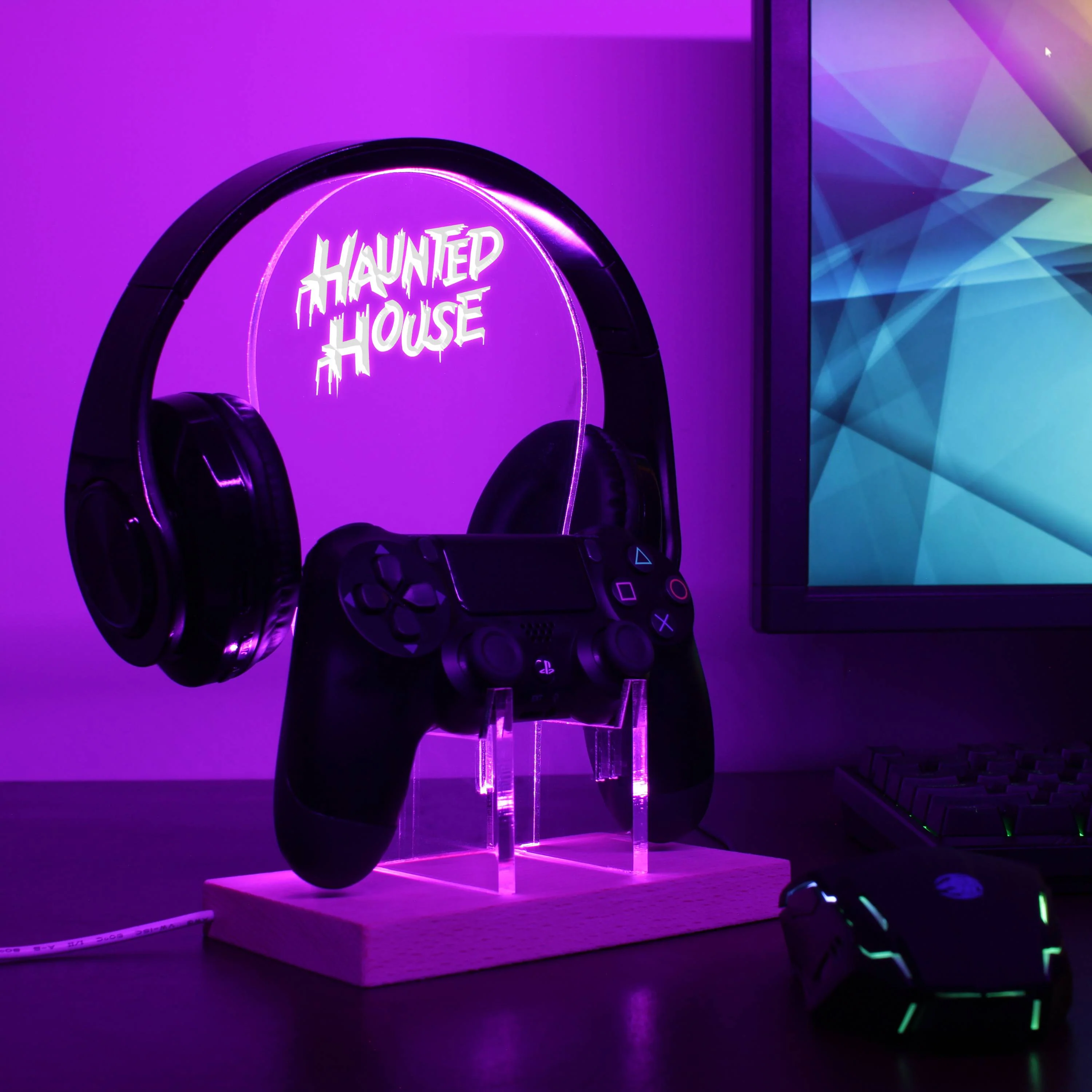 Haunted House LED Gaming Headset Controller Stand - Image 4