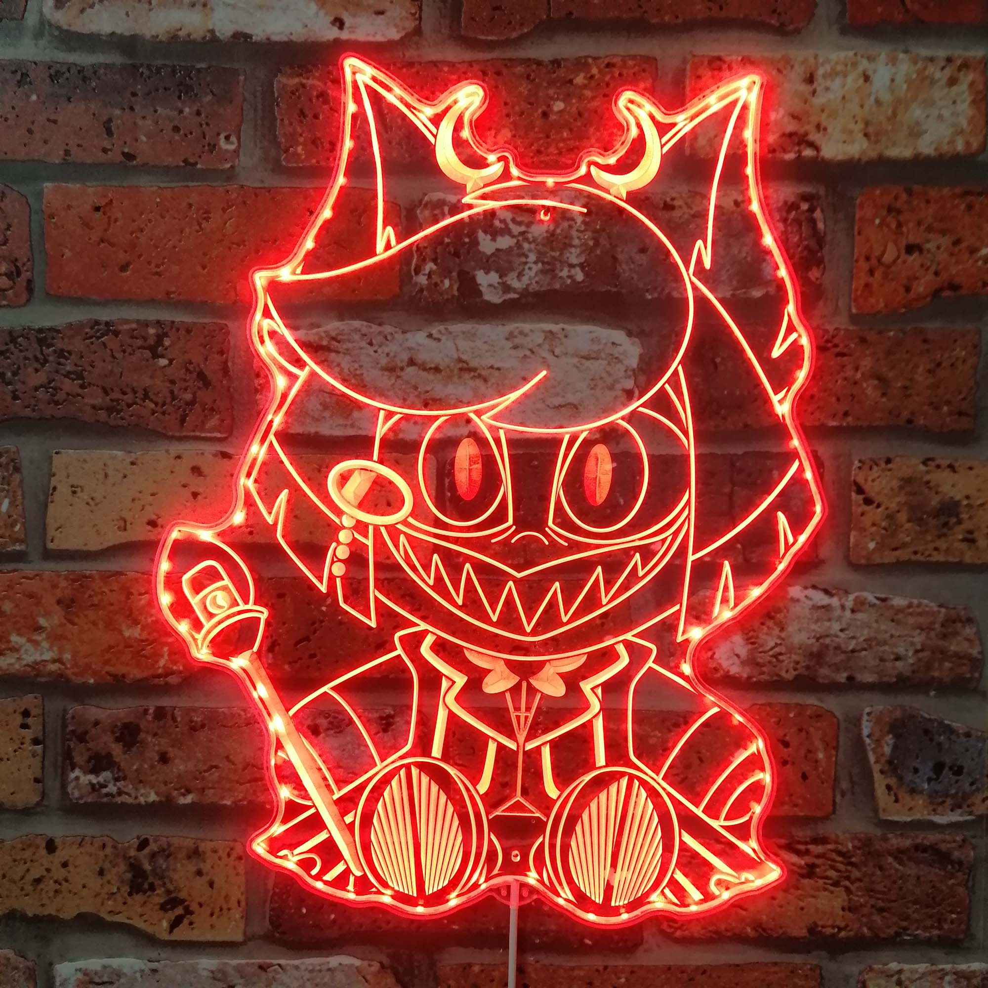 Hazbin Hotel Alastor Neon LED Sign with Dynamic RGB Colors - Image 3