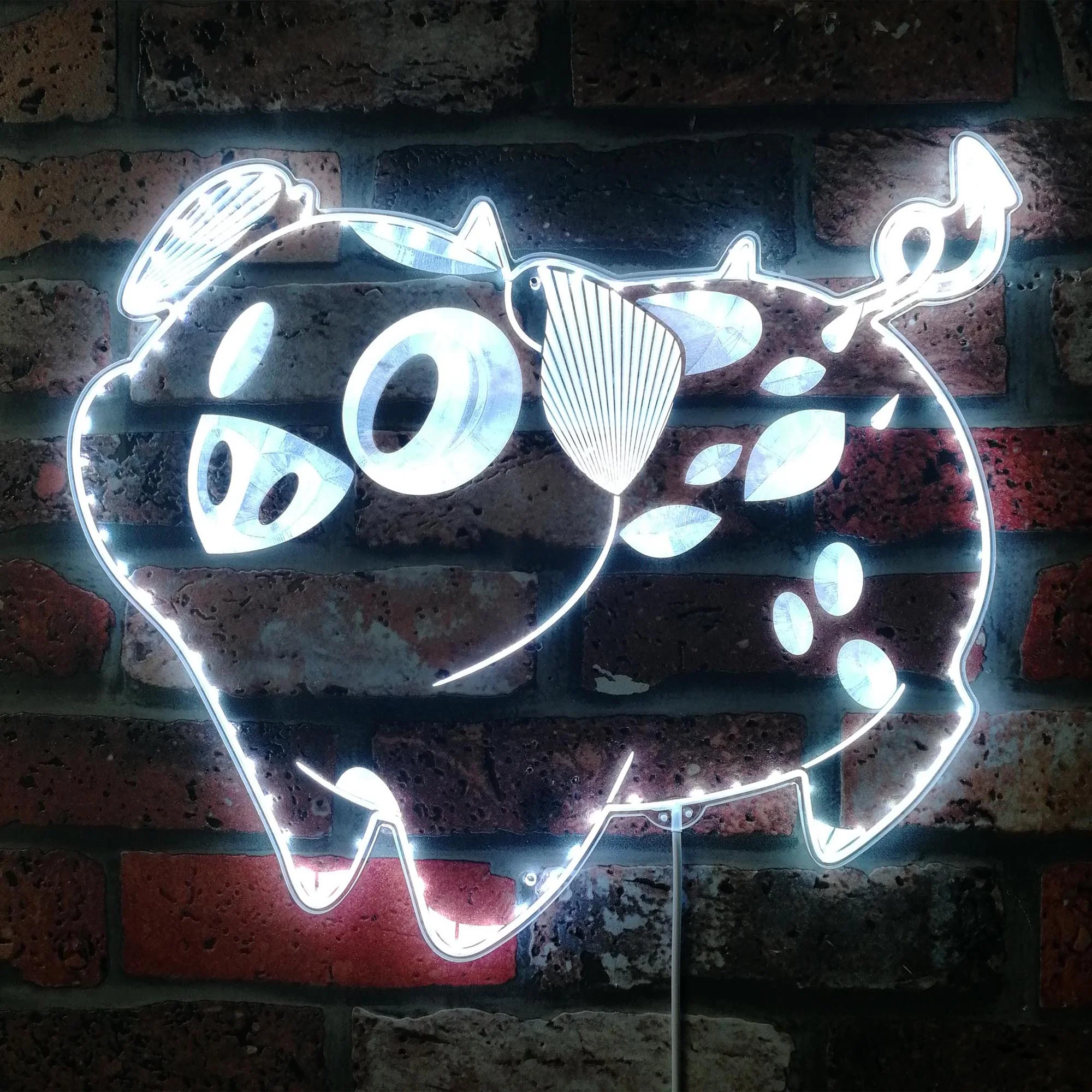 Hazbin Hotel Fat Nuggets Neon LED Sign with Dynamic RGB Colors - Image 5