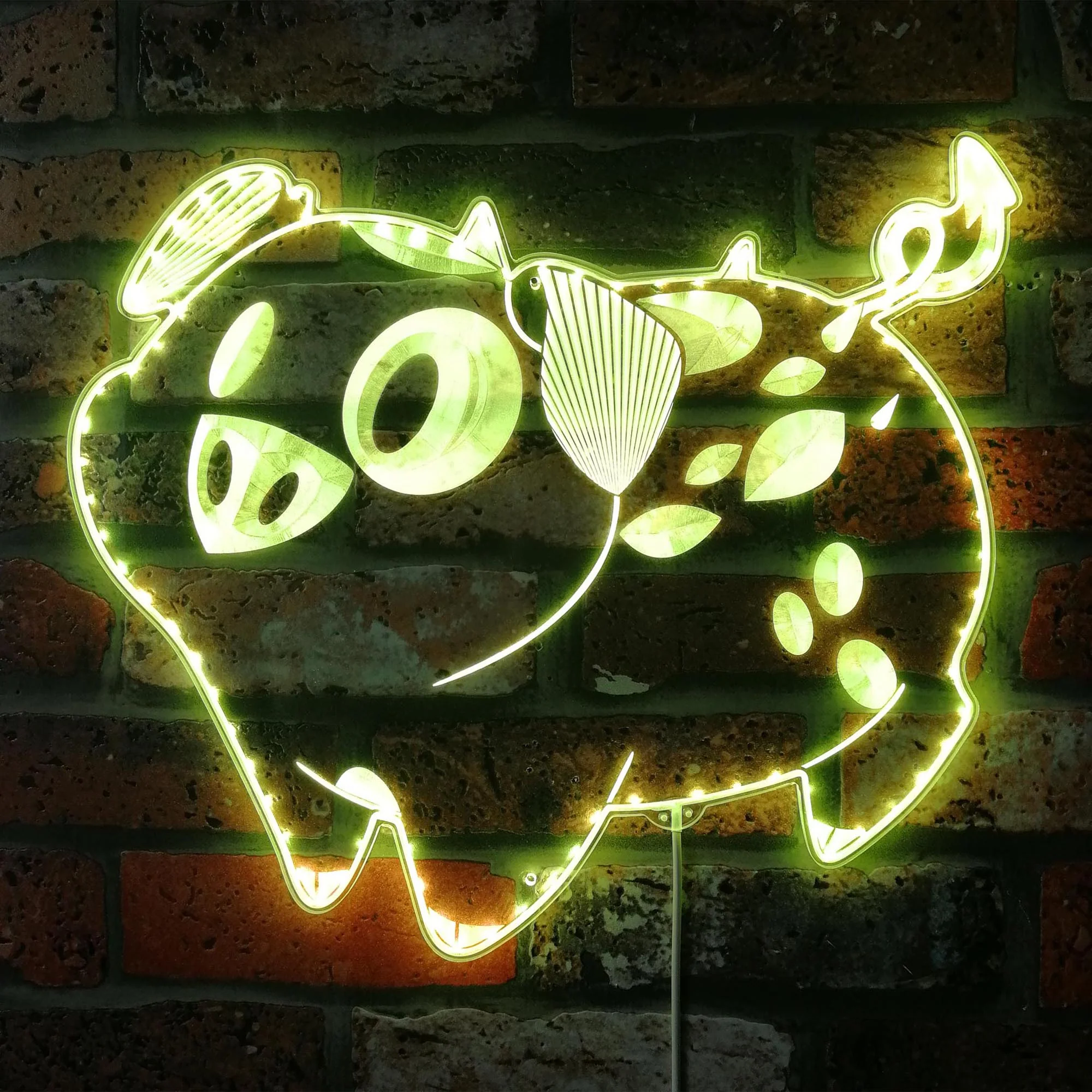 Hazbin Hotel Fat Nuggets Neon LED Sign with Dynamic RGB Colors - Image 7