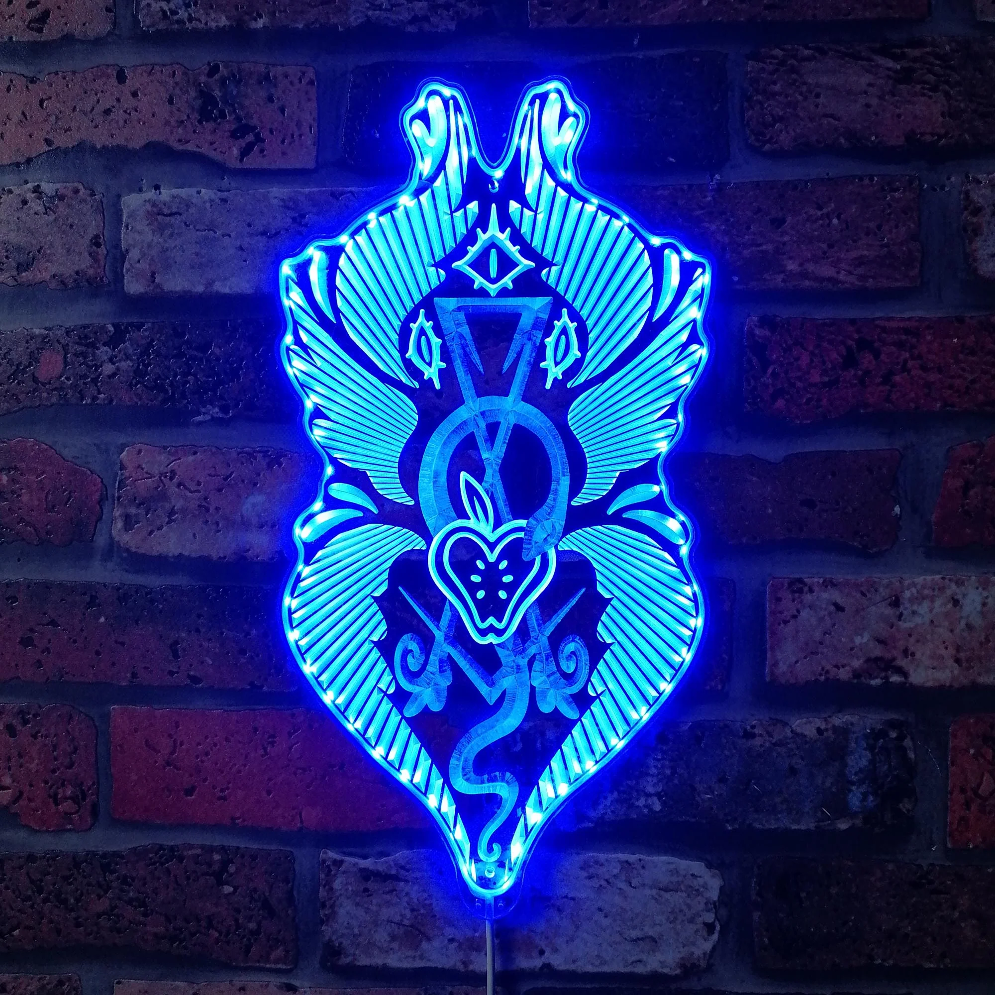 Hazbin Hotel Adam Art Neon LED Sign with Dynamic RGB Colors - Image 4