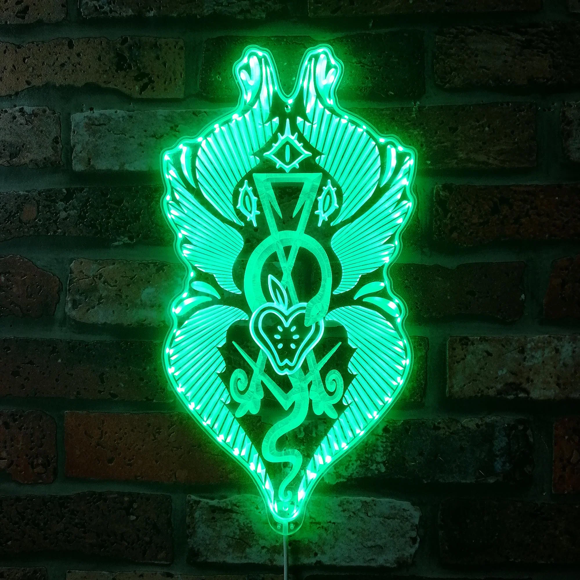 Hazbin Hotel Adam Art Neon LED Sign with Dynamic RGB Colors - Image 6