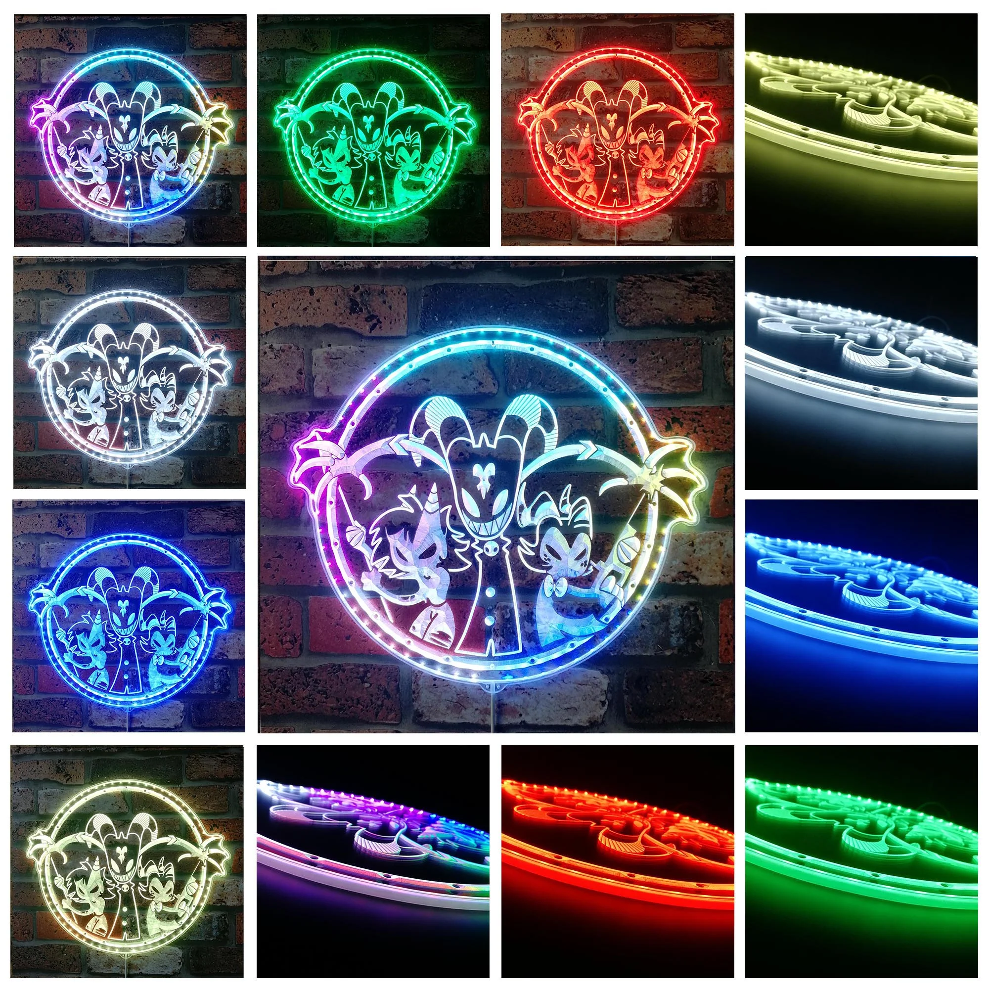 Helluva Boss Neon LED Sign with Dynamic RGB Colors - Image 2