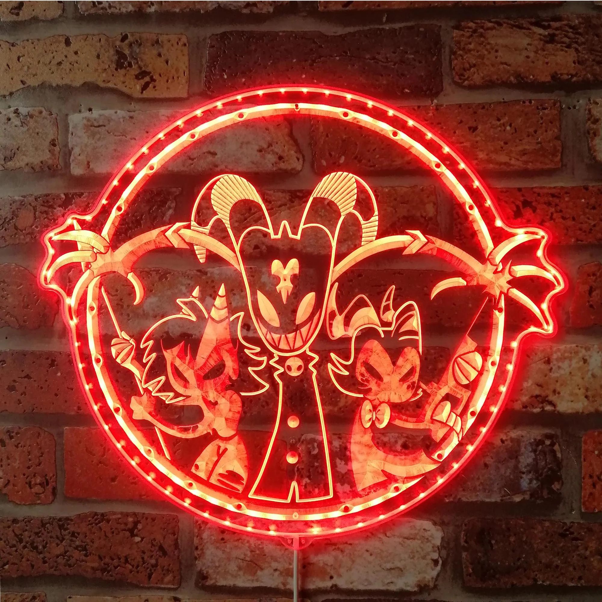Helluva Boss Neon LED Sign with Dynamic RGB Colors - Image 3