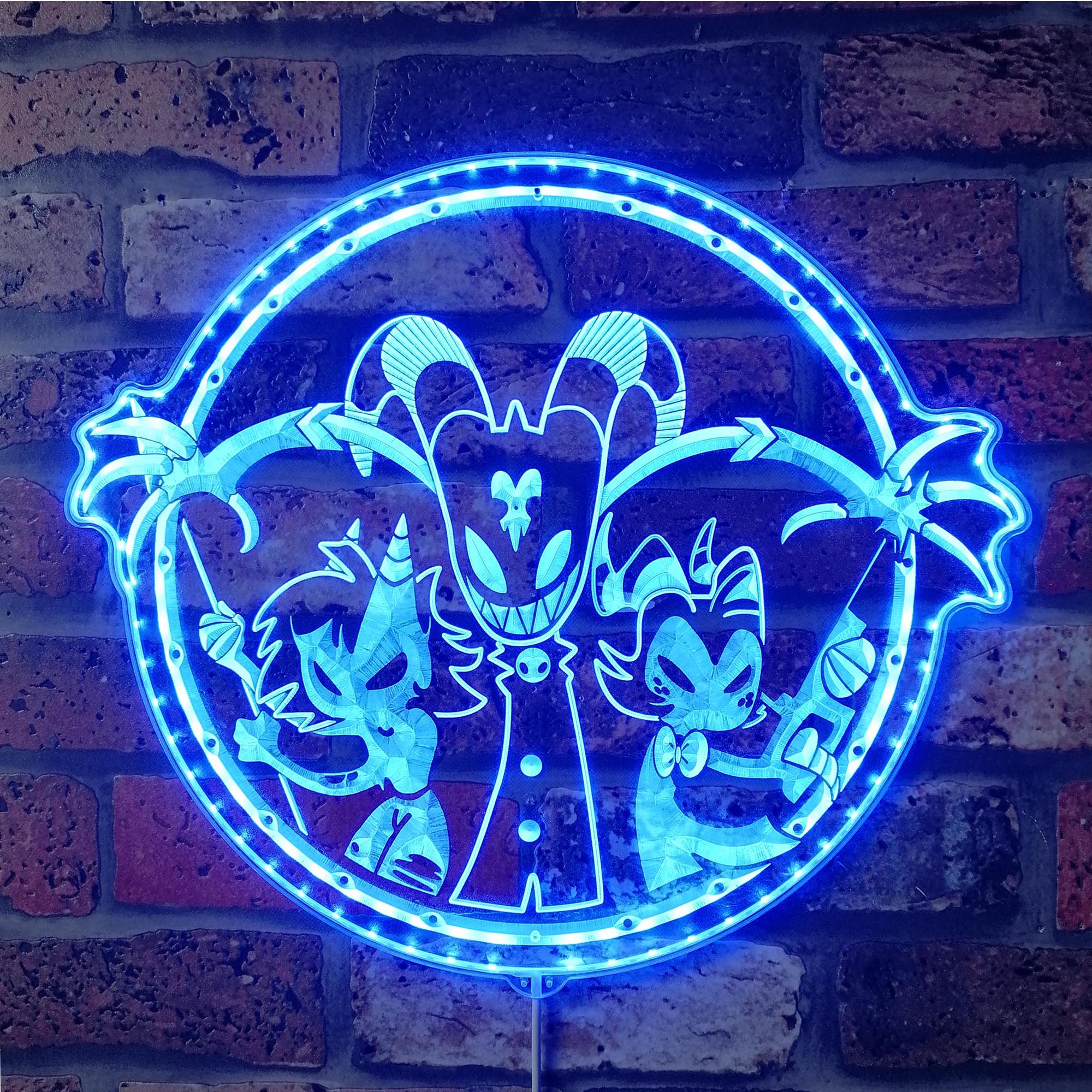 Helluva Boss Neon LED Sign with Dynamic RGB Colors - Image 4