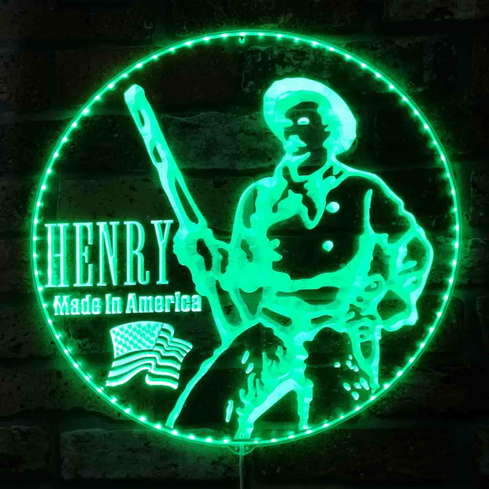 Henry Arms Logo Neon LED Sign with Dynamic RGB Colors - Image 6