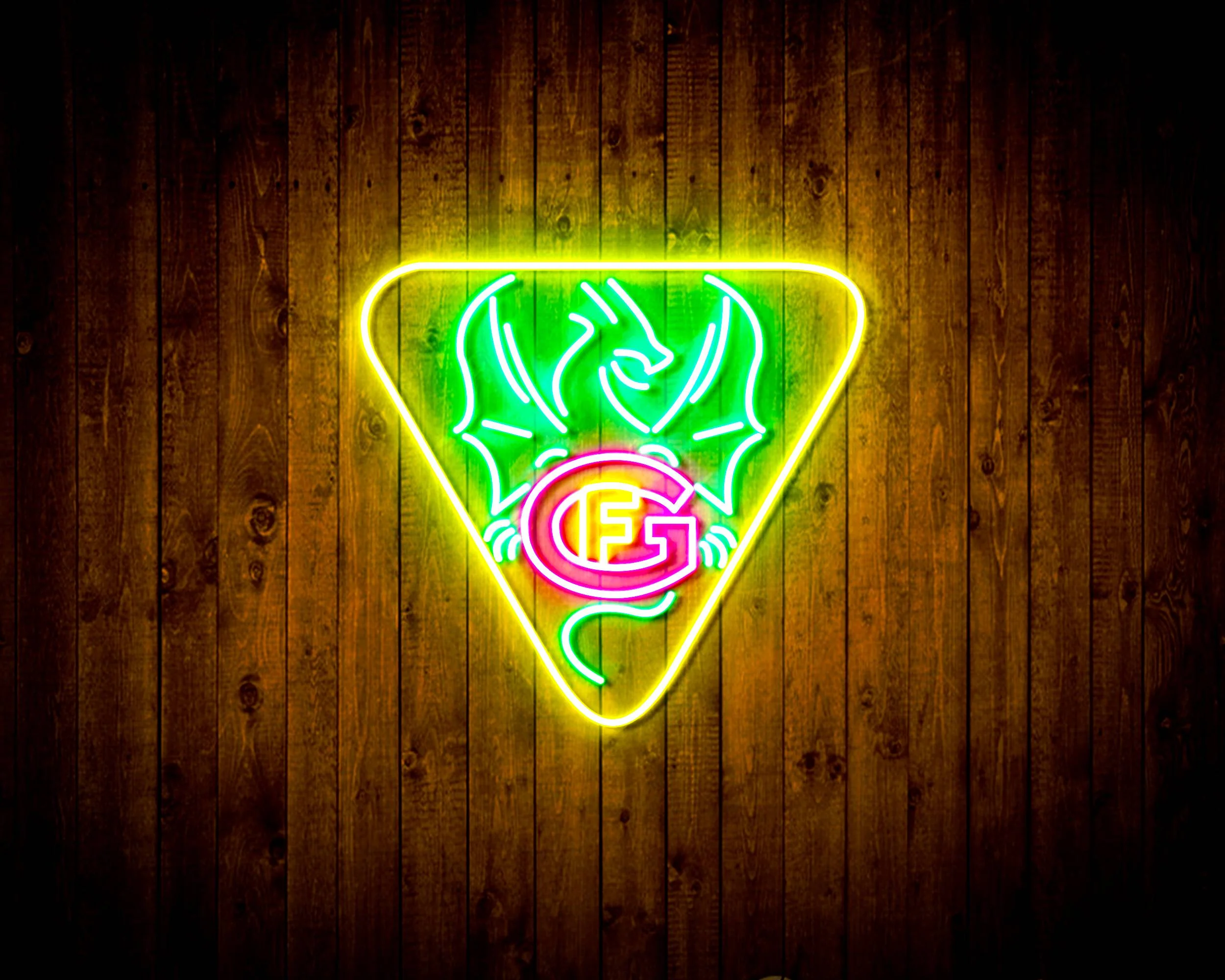 Hockey Club Fribourg-Gottéron logo Bar Neon Flex LED Sign - Image 4