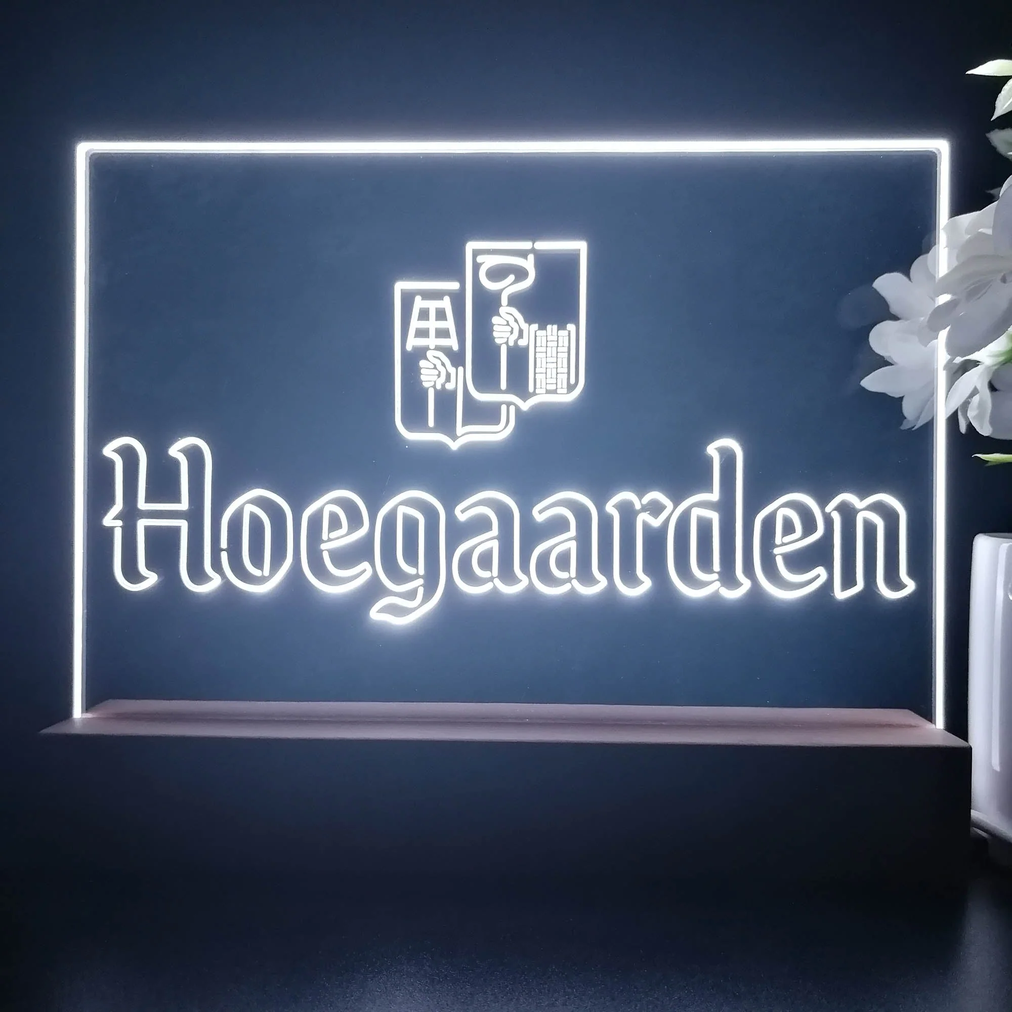 Hoegaarden Wheat Beer Neon Sign Pub Bar Lamp - Image 4