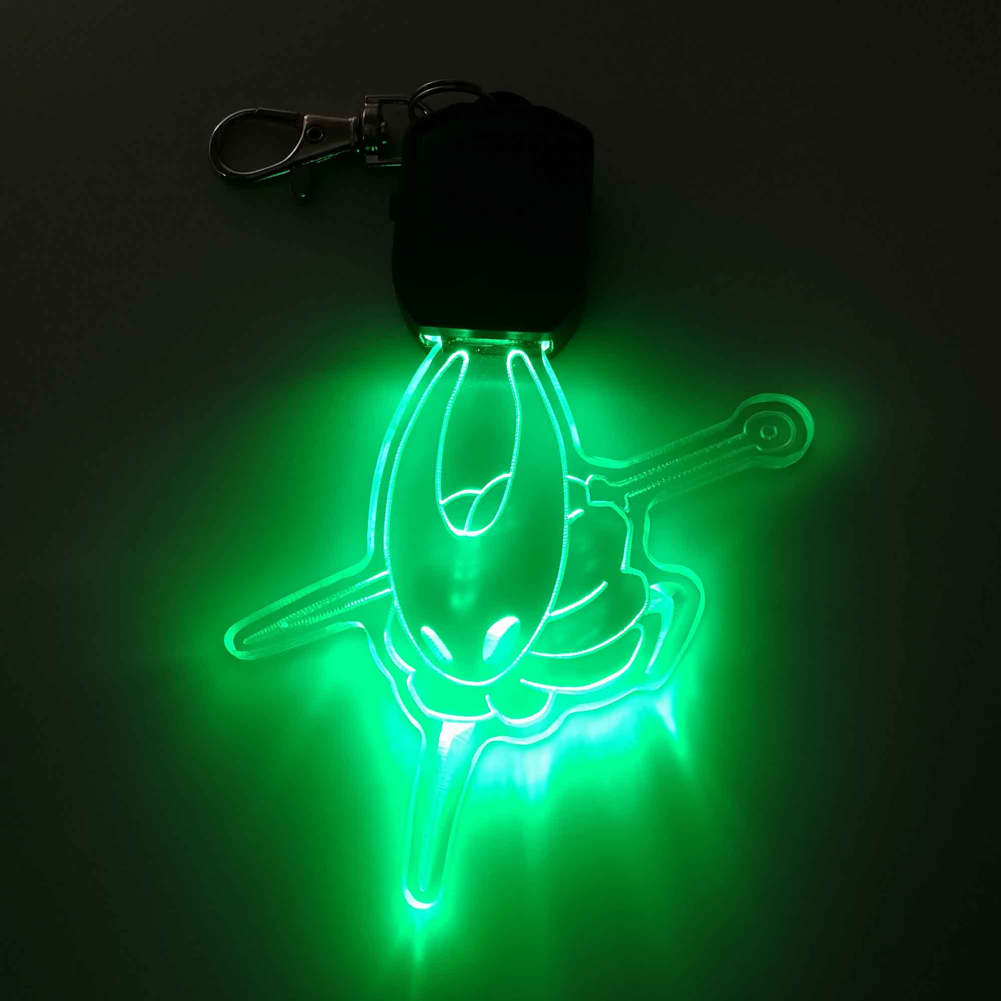 Hollow Knight Silksong LED Light Acrylic Keychain , Christmas Tree Ornament
