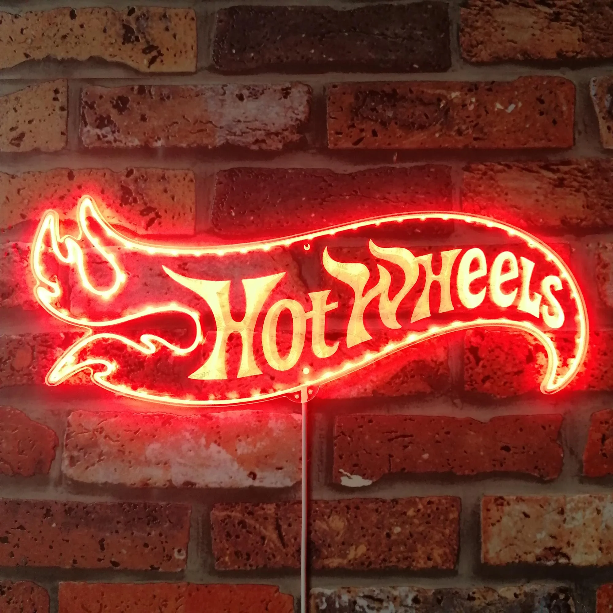 Hot Wheels Neon LED Sign with Dynamic RGB Colors - Image 2