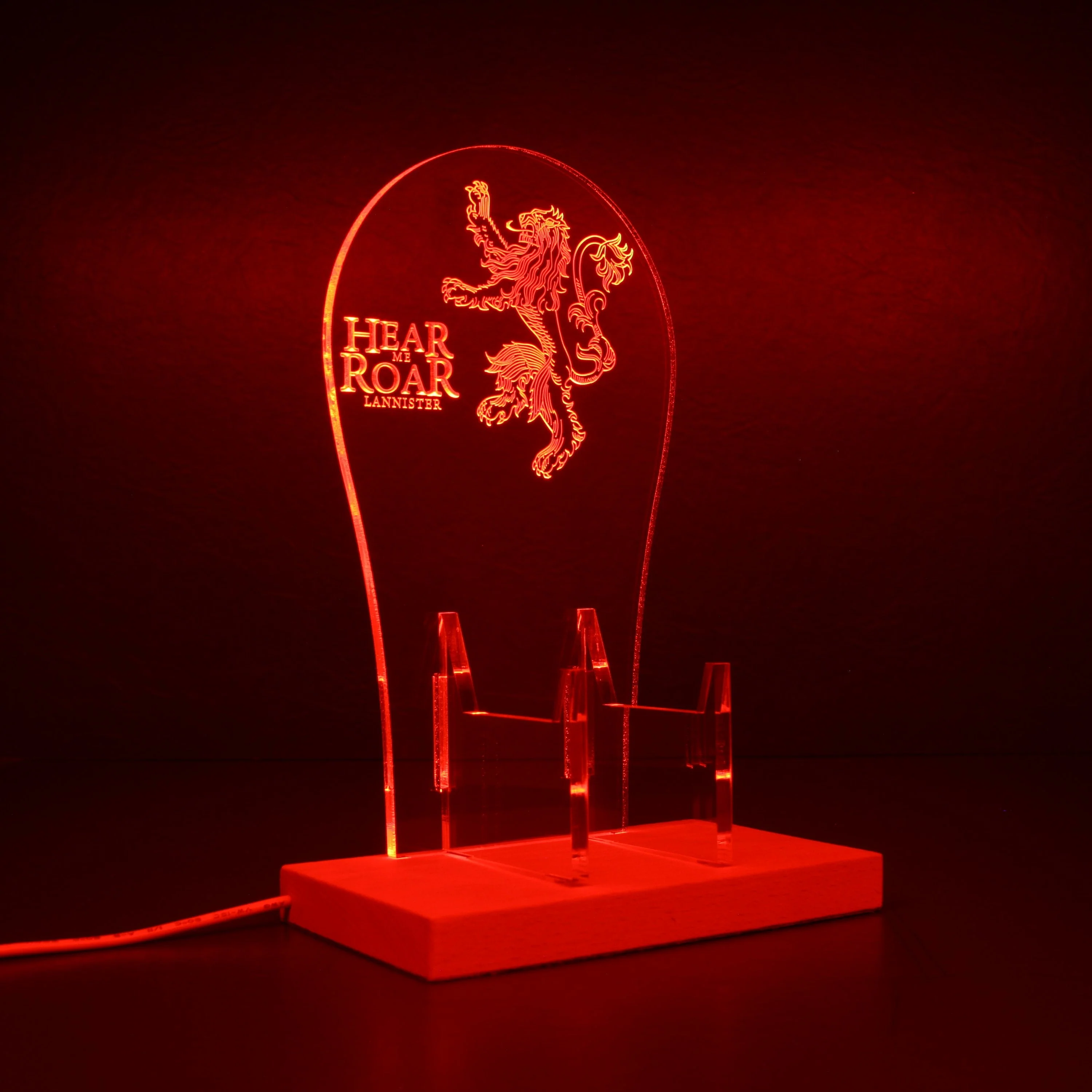 House Lannister Game of Thrones LED Gaming Headset Controller Stand | Gamer Gift Idea - Image 8