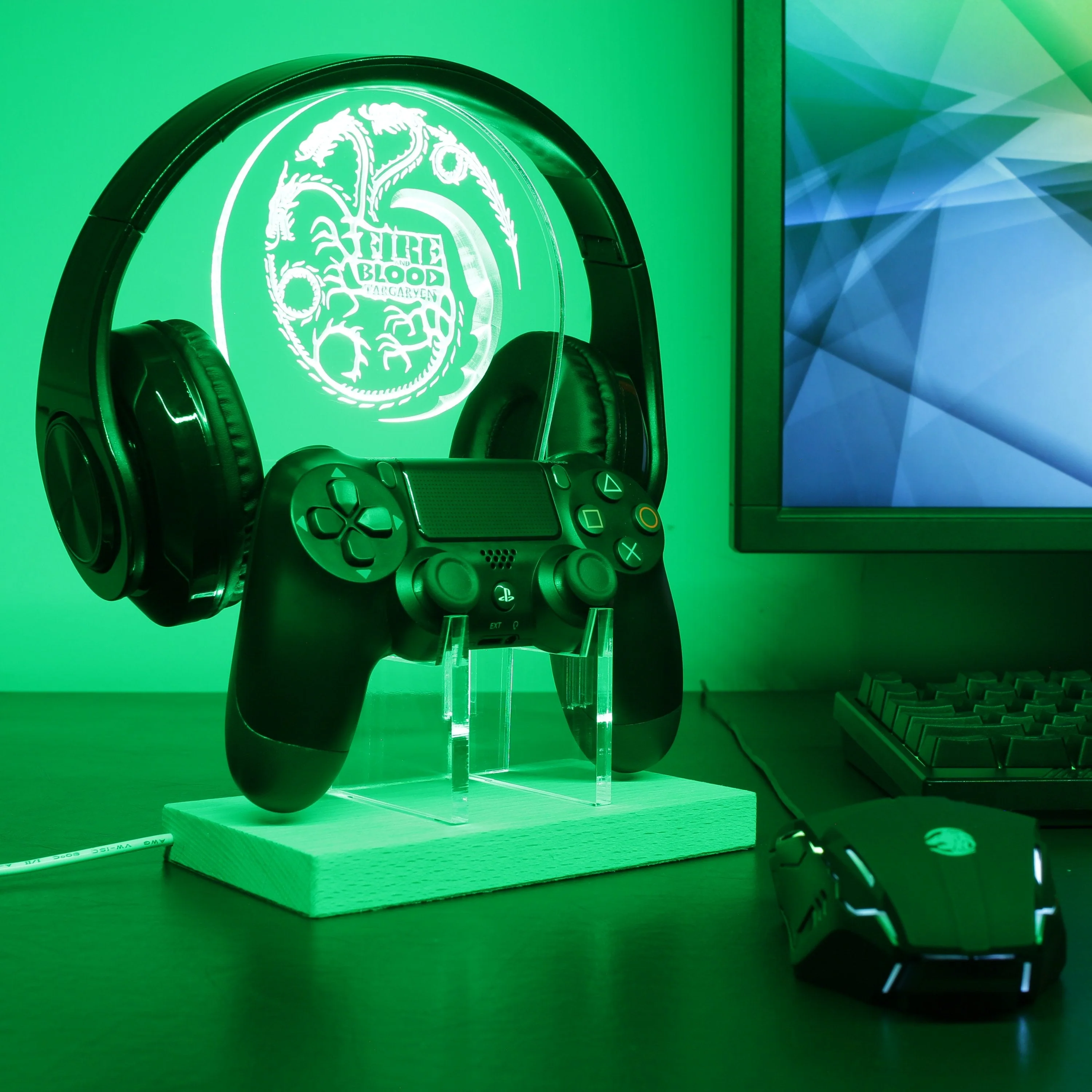 House of Dragon LED Gaming Headset Controller Stand - Image 3