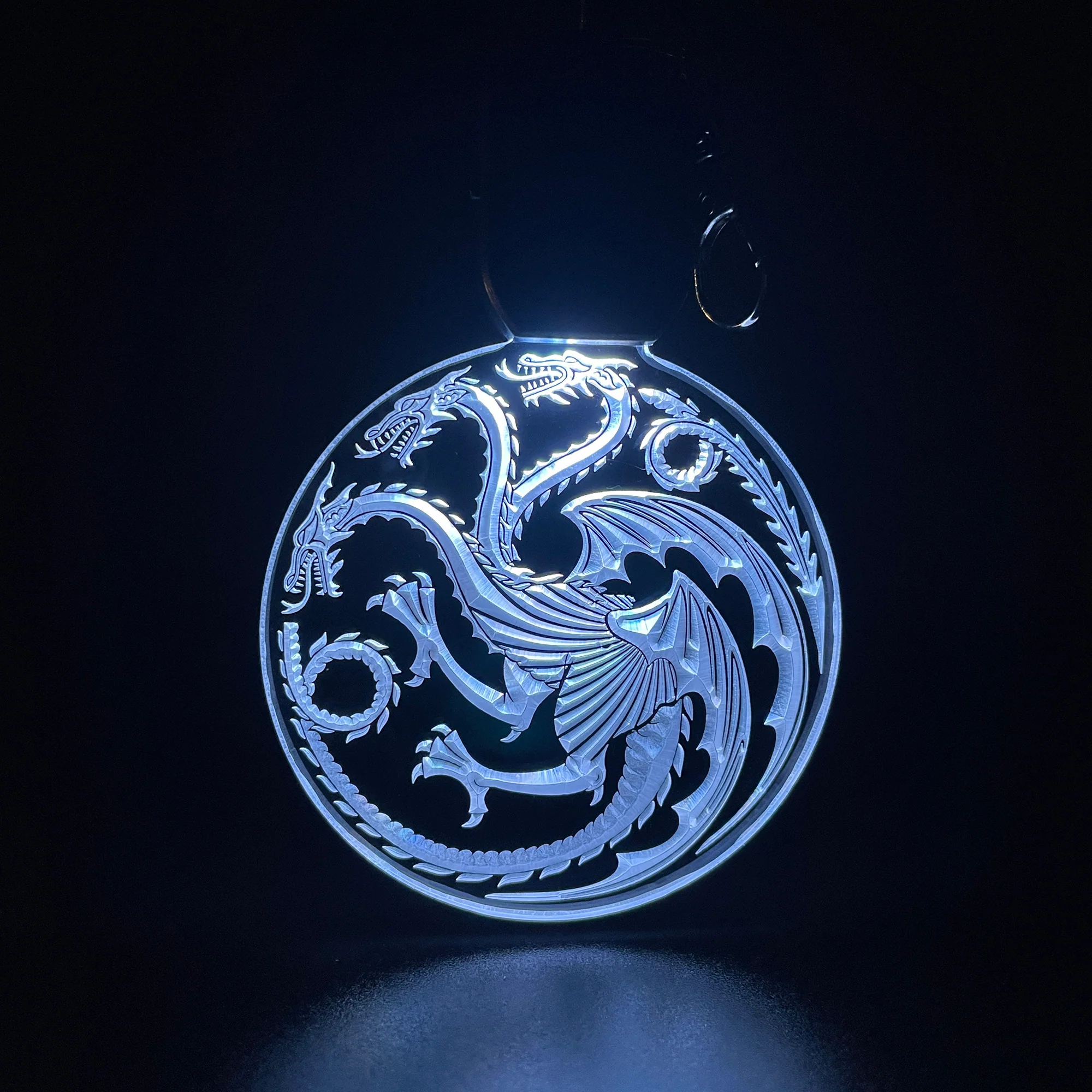 House of the Dragon LED Light Acrylic Keychain , Christmas Tree Ornament - Image 3