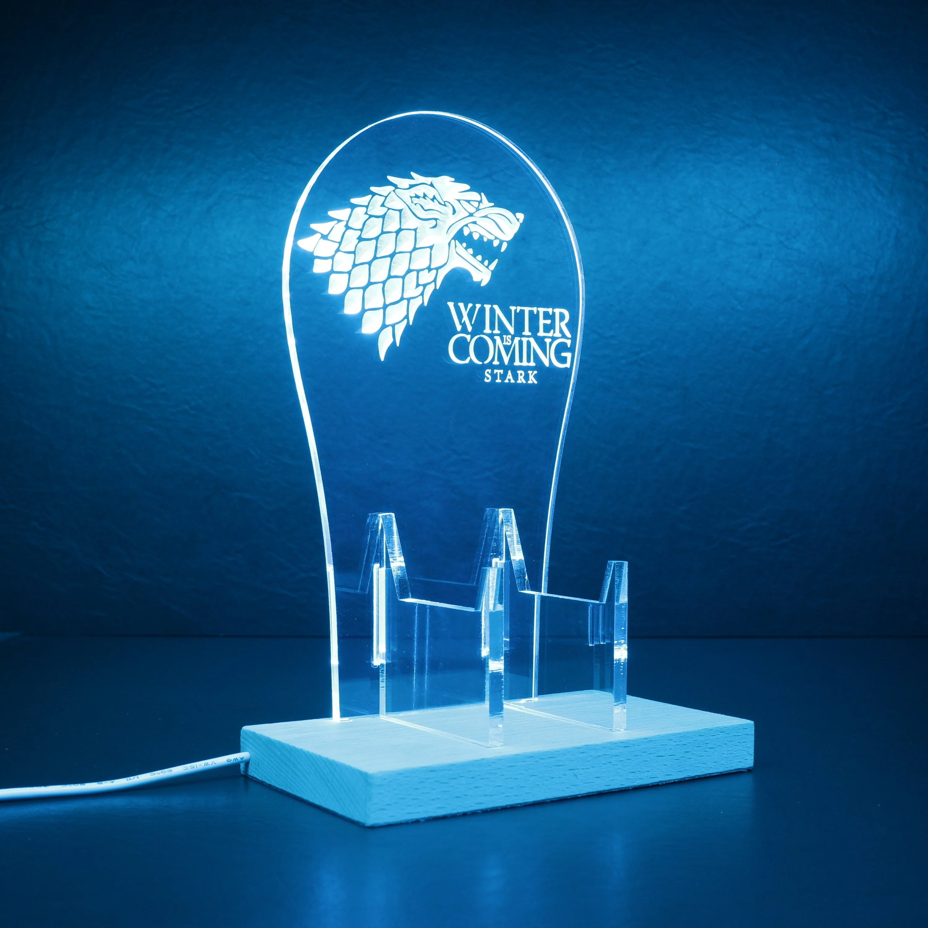 House Stark Game of Thrones LED Gaming Headset Controller Stand | Gamer Gift Idea - Image 9
