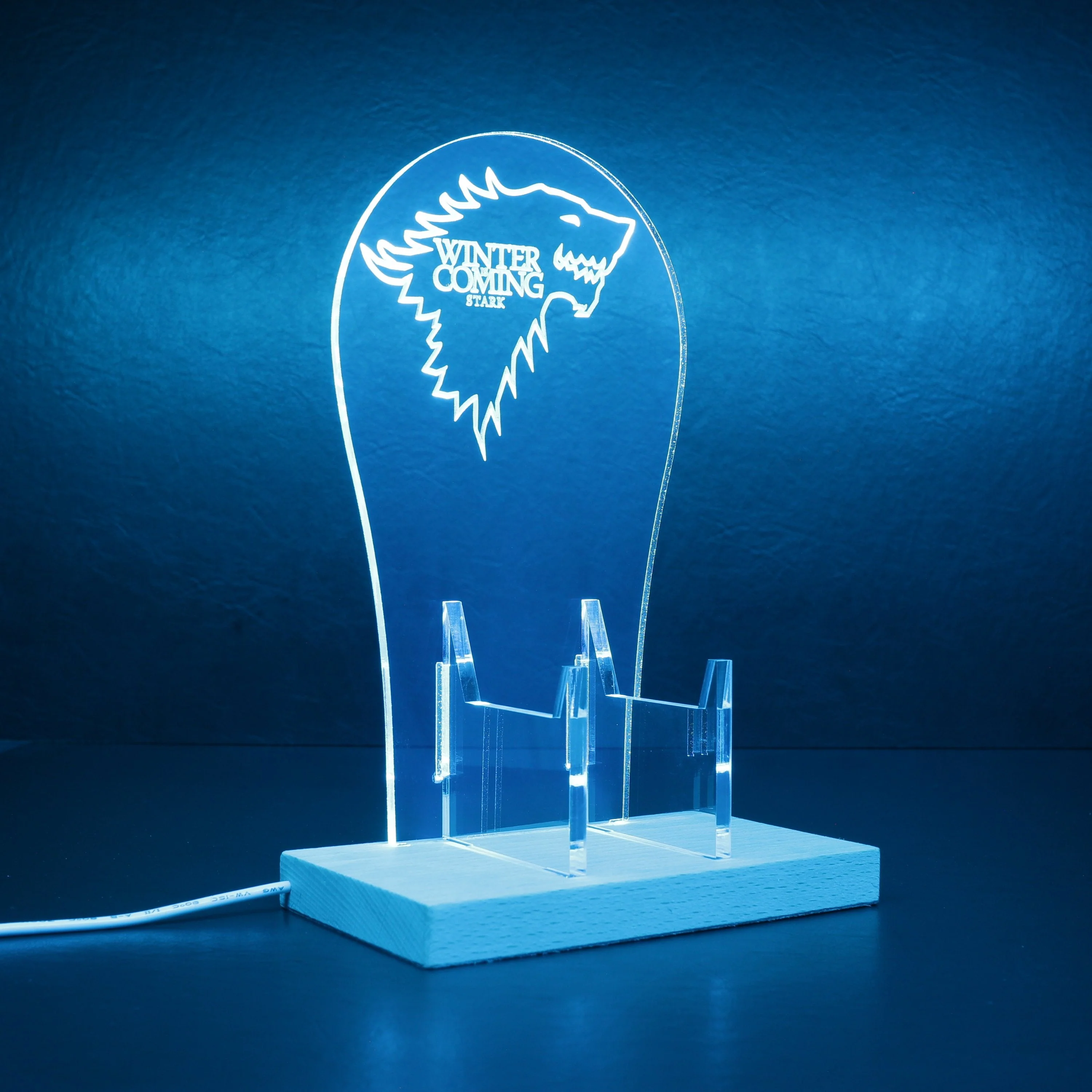 House Stark Game of Thrones LED Gaming Headset Controller Stand | Gamer Gift Idea - Image 8