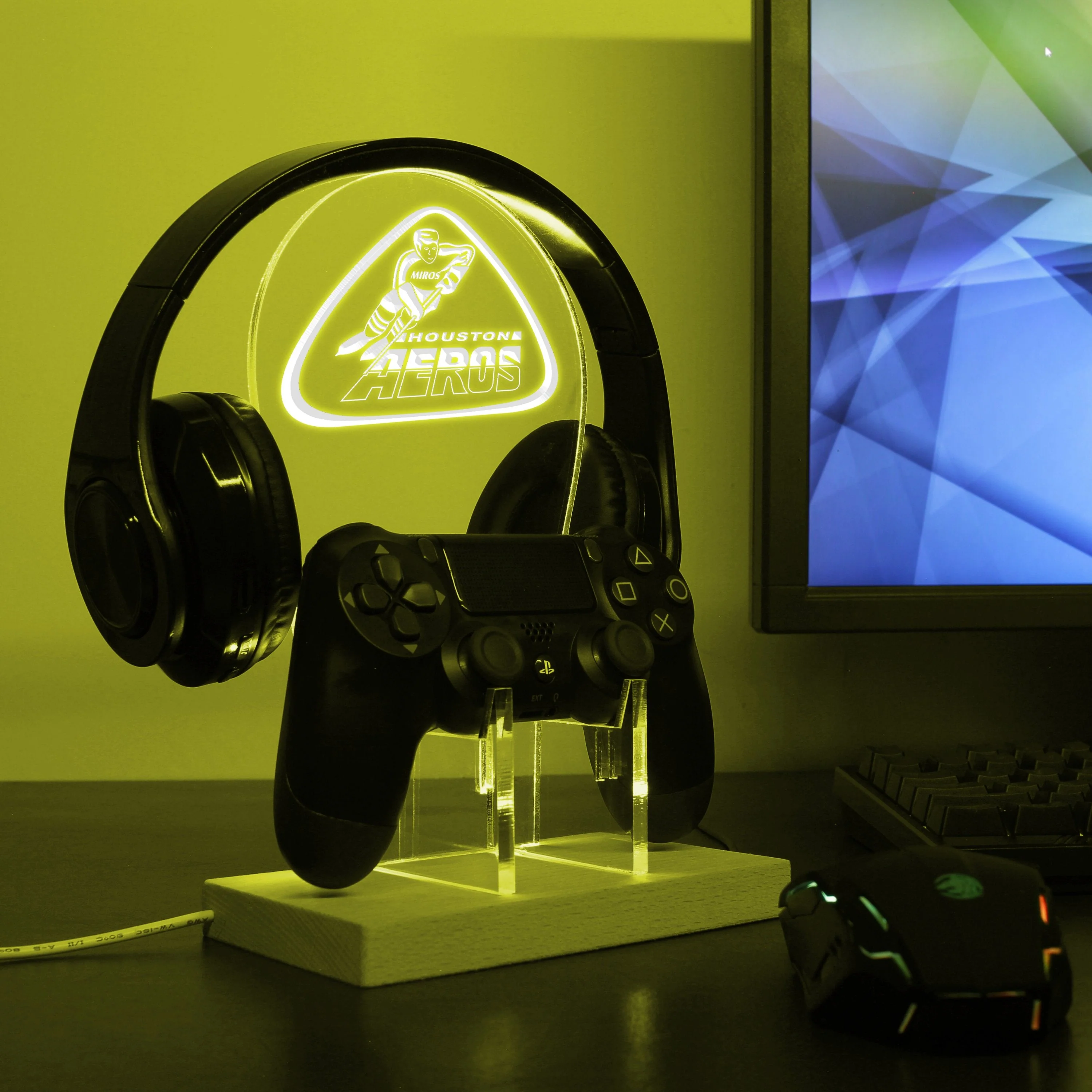 Houston Aeros LED Gaming Headset Controller Stand - Image 2