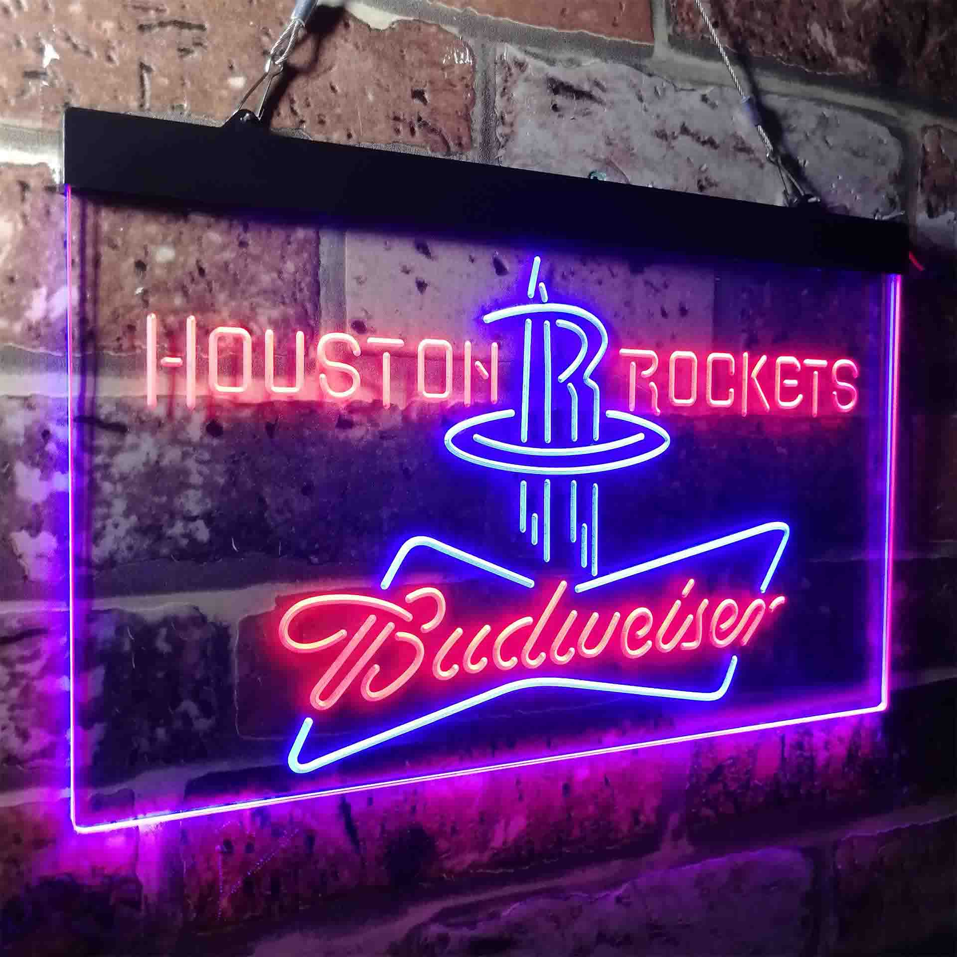 Houston Rockets Budweiser Neon-Like LED Sign - Image 15