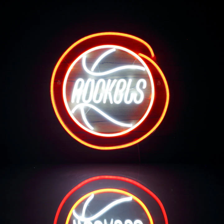 Houston Rockets Handmade Neon Flex LED Sign