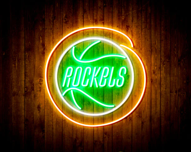 Houston Rockets Handmade Neon Flex LED Sign - Image 3