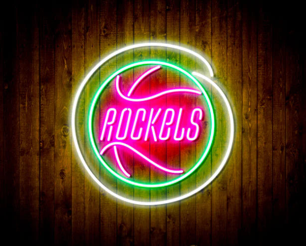 Houston Rockets Handmade Neon Flex LED Sign - Image 4