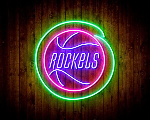 Houston Rockets Handmade Neon Flex LED Sign - Image 5