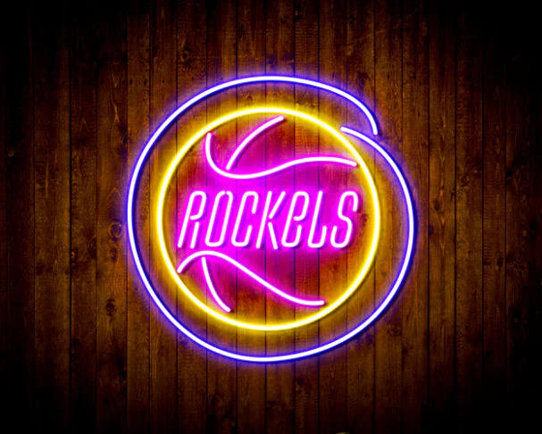 Houston Rockets Handmade Neon Flex LED Sign - Image 7
