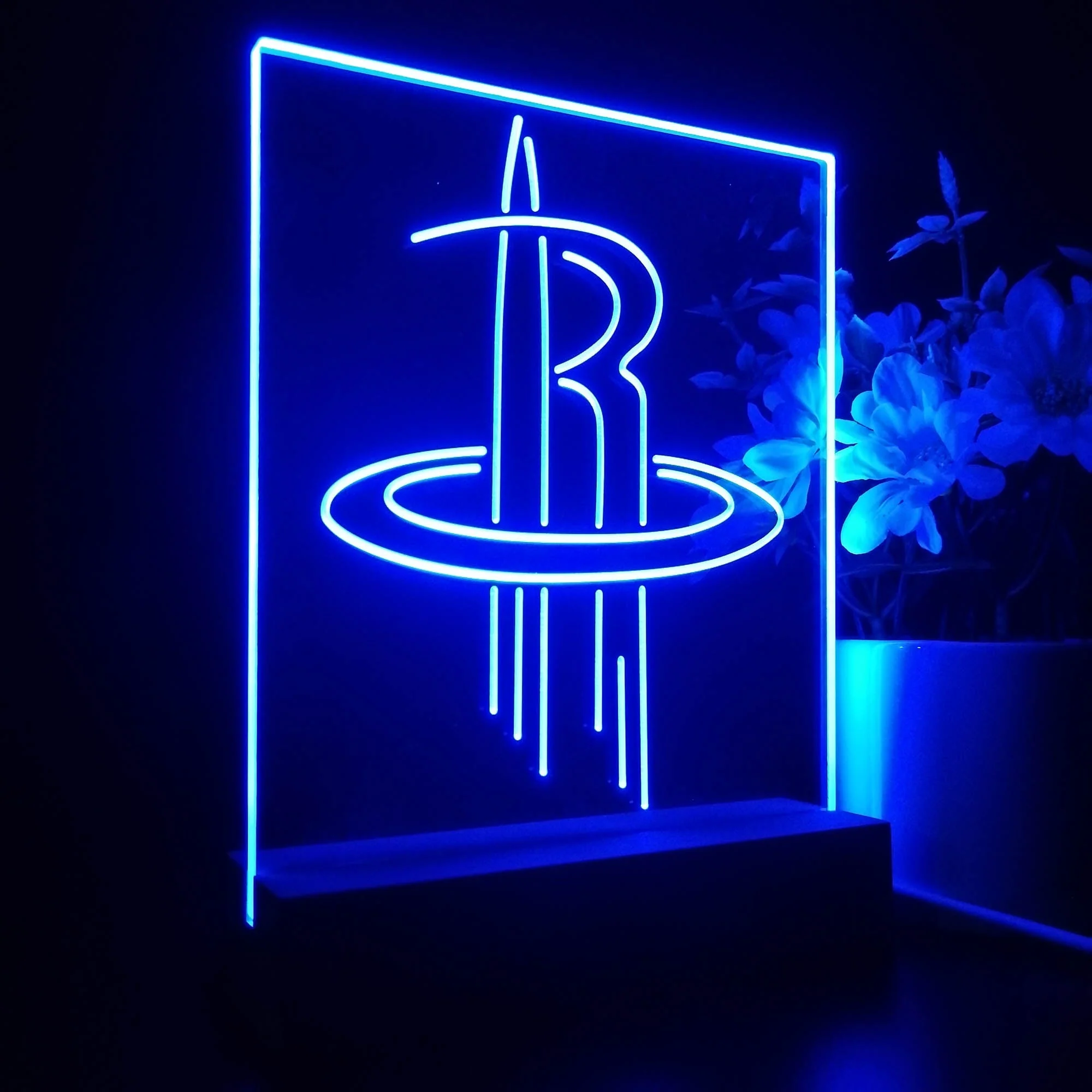Houston Rockets Night Light Neon Pub Bar Lamp - Image 7