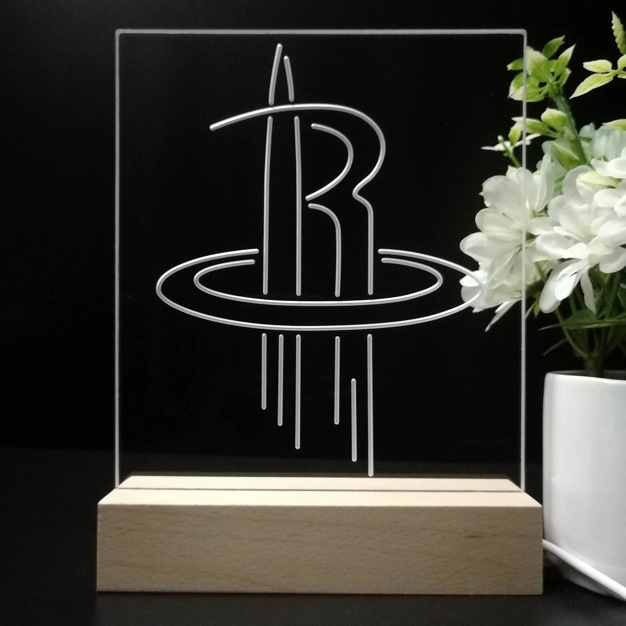 Houston Rockets Night Light Neon Pub Bar Lamp - Image 8