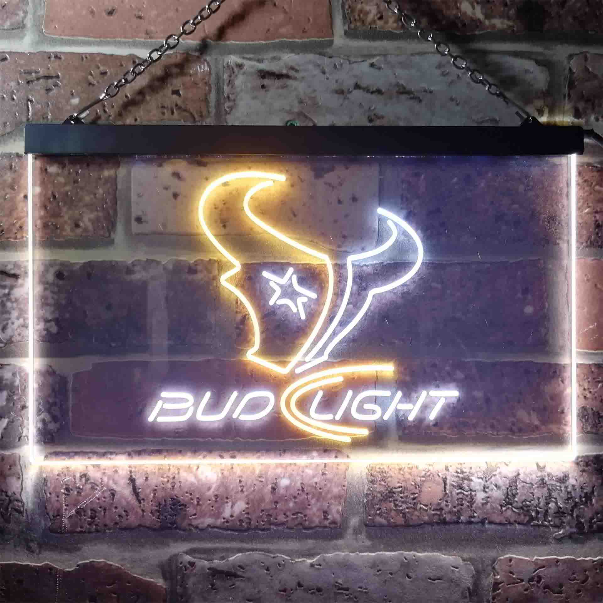 Houston Texans Bud Light Neon-Like LED Sign - Image 10