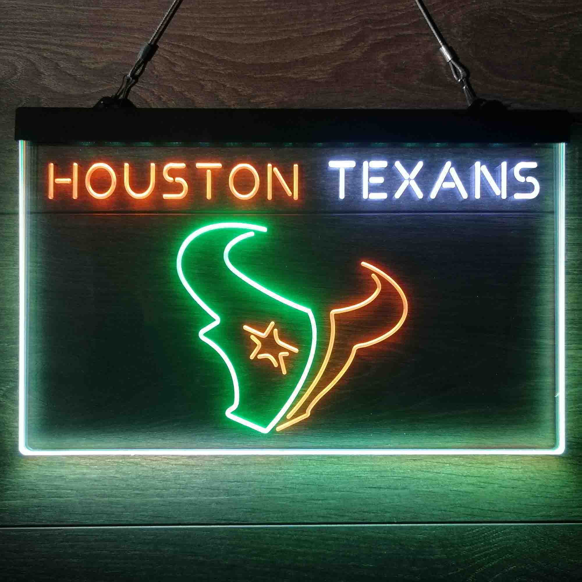 Houston Texans  Neon 3-Color LED Sign