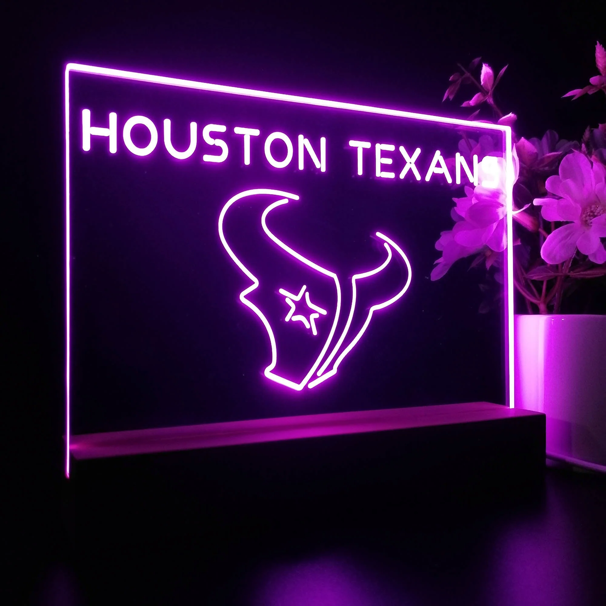 Houston Texans Neon Sign Pub Bar Lamp - Image 6