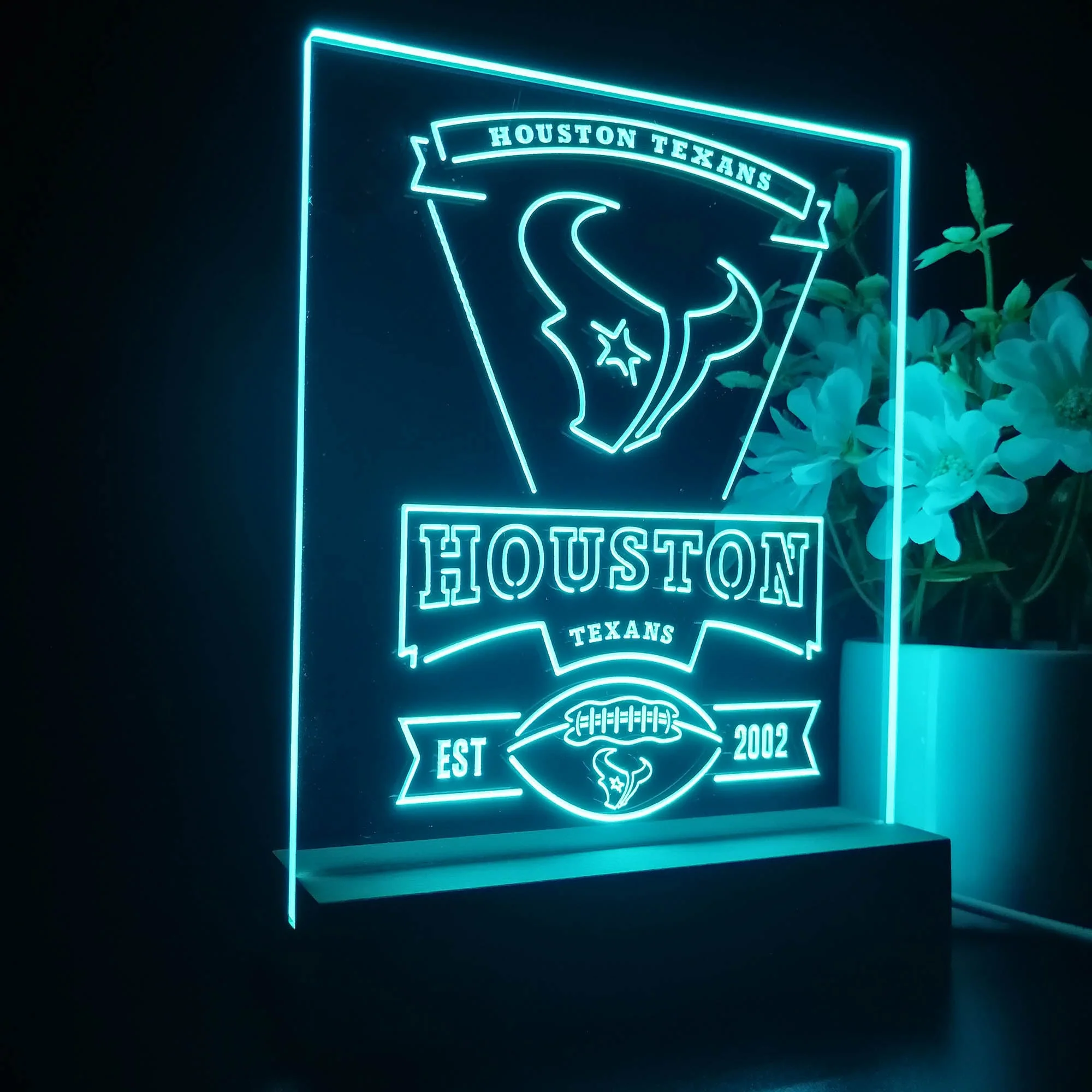 Houston Texans Souvenir Neon Sign Pub Bar Lamp - Image 7