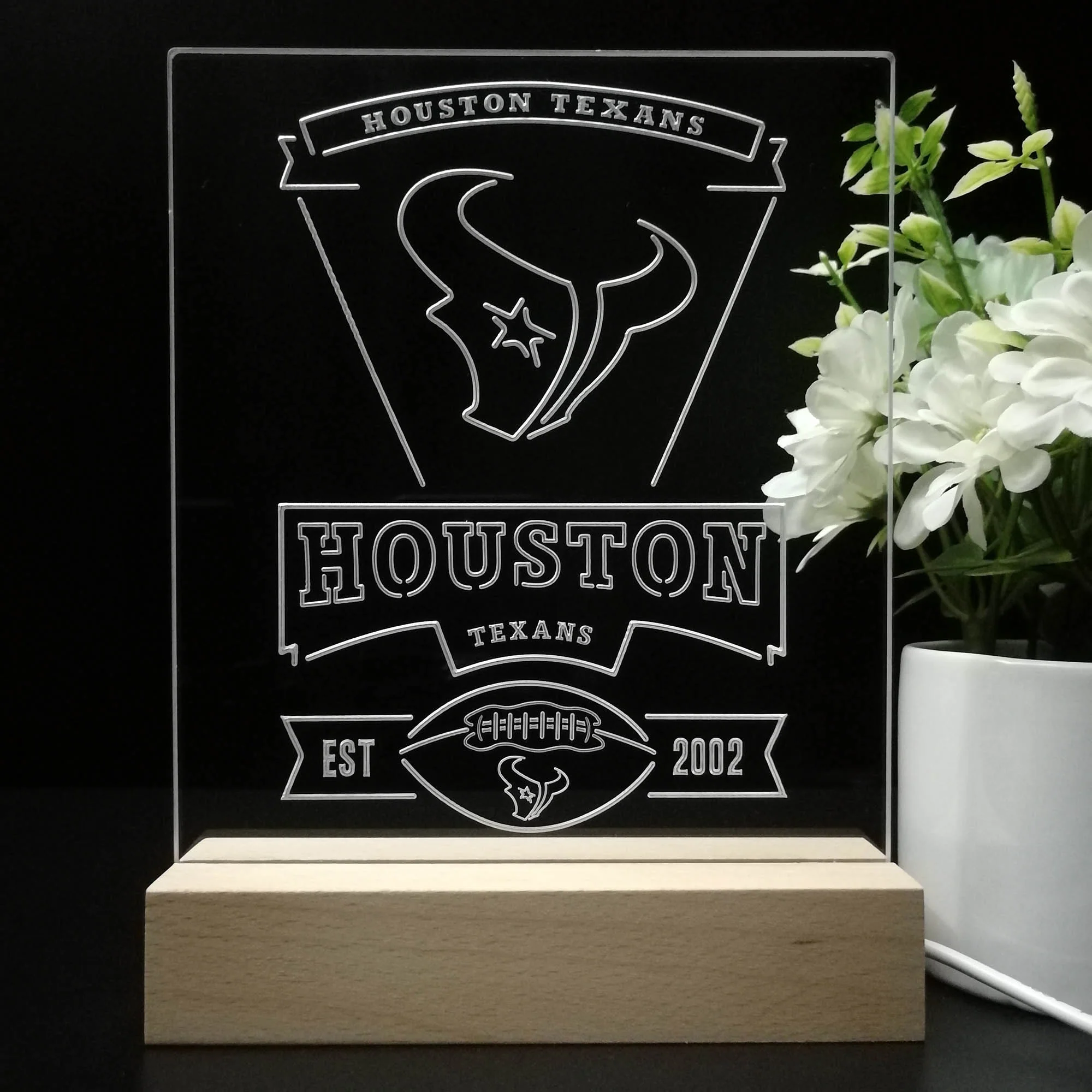 Houston Texans Souvenir Neon Sign Pub Bar Lamp - Image 8