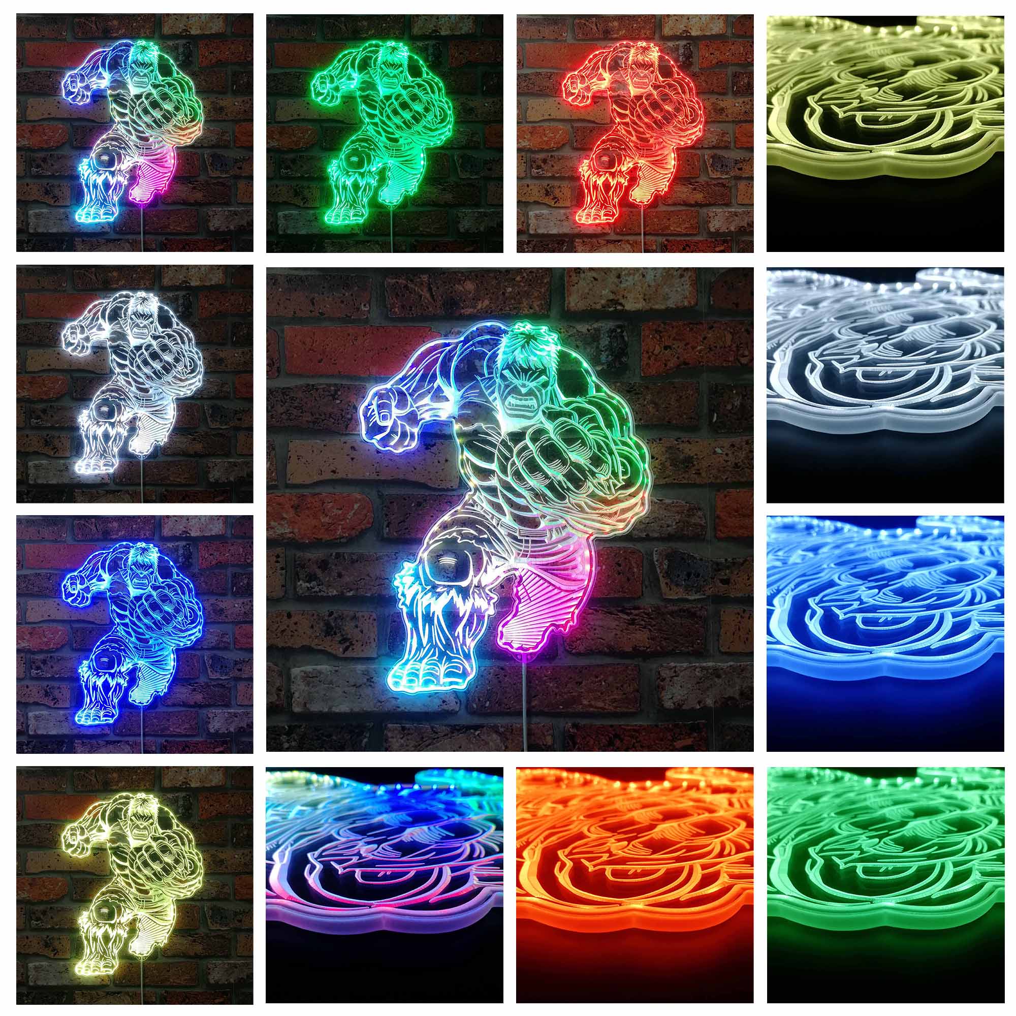 Hulk Marvels Neon LED Sign with Dynamic RGB Colors - Image 3