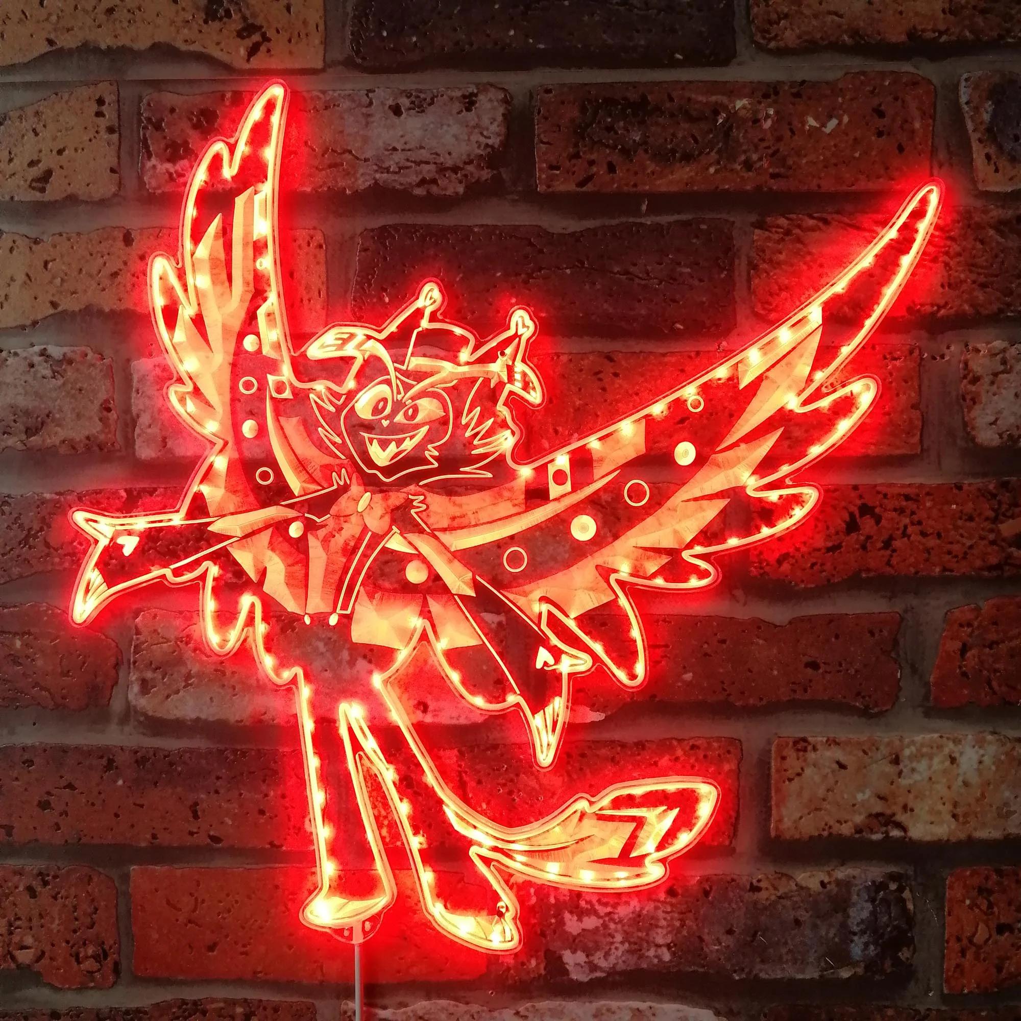 Husk Hazbin Hotel Neon LED Sign with Dynamic RGB Colors - Image 3