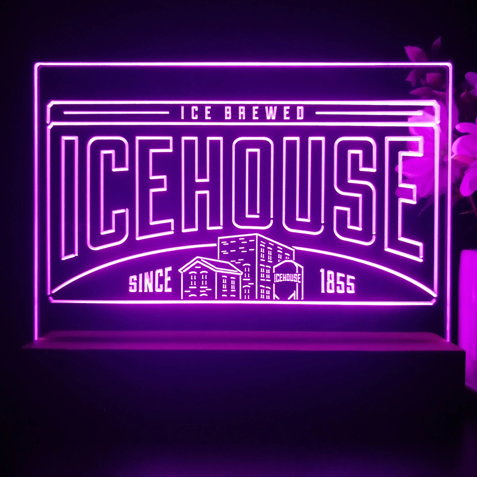 Icehouse Brewing Co. Neon Sign Pub Bar Decor Lamp