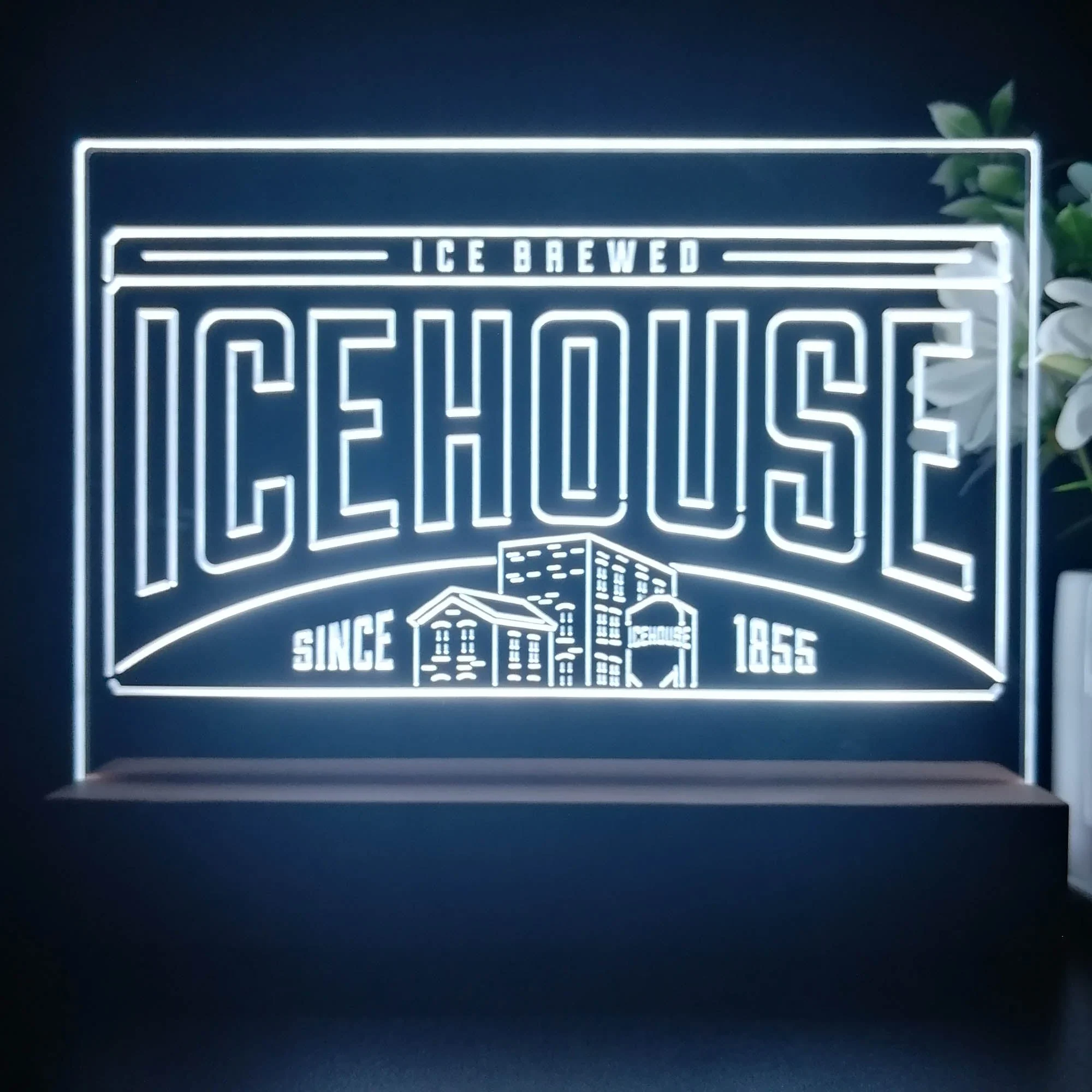 Icehouse Brewing Co. Neon Sign Pub Bar Decor Lamp - Image 4