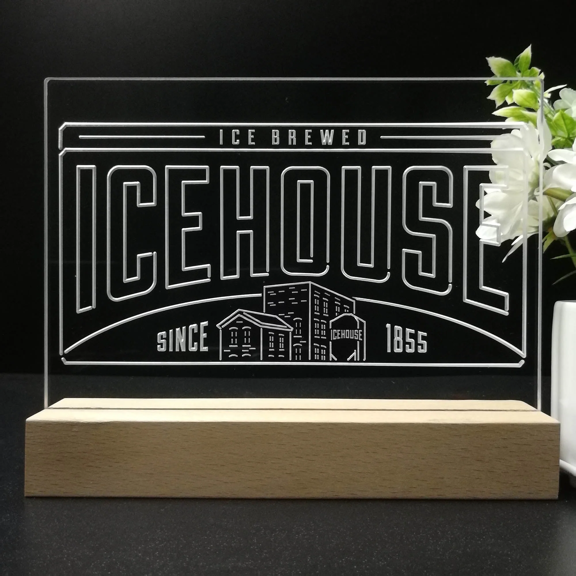 Icehouse Brewing Co. Neon Sign Pub Bar Decor Lamp - Image 8