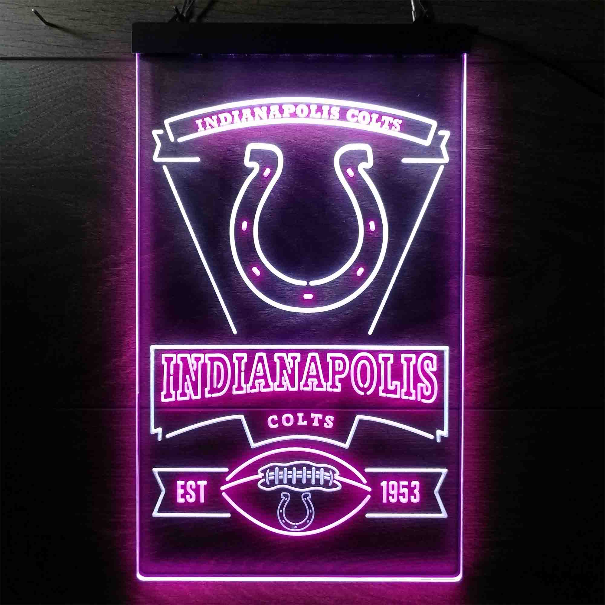 Indianapolis Colts Neon-Like LED Sign - Image 3