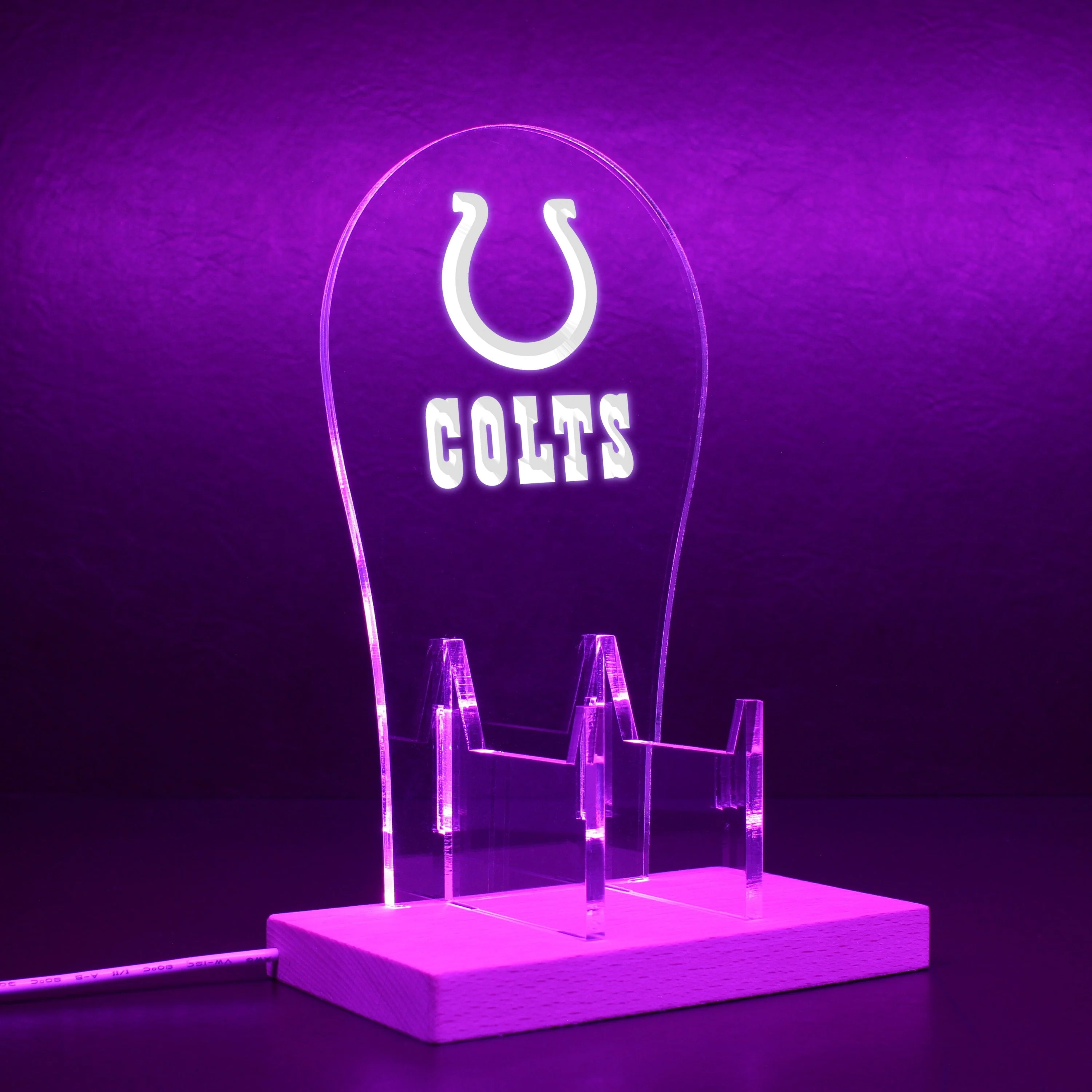 Indianapolis Colts LED Gaming Headset Controller Stand - Image 9